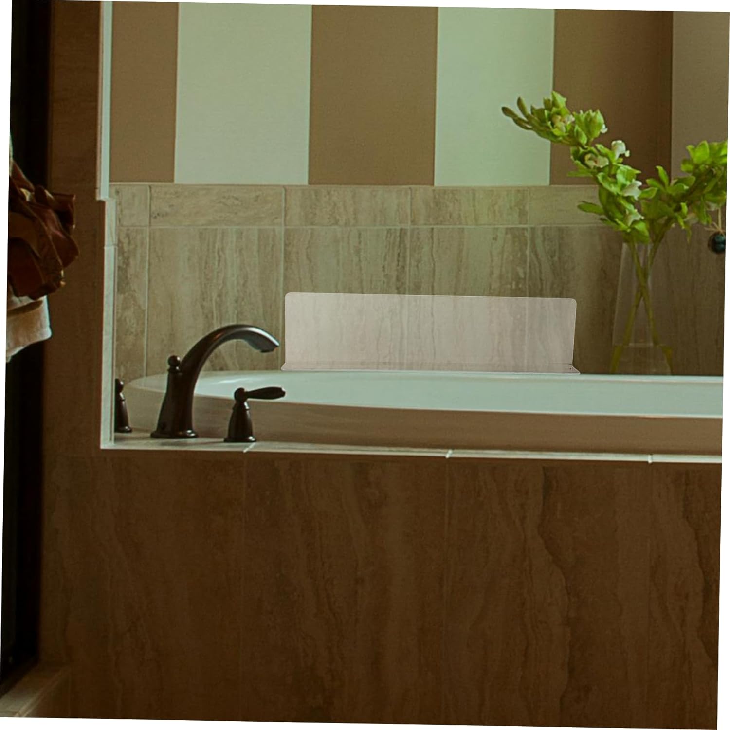 Amosfun Shower Water Guard Corner Splash Barrier for Bathtub