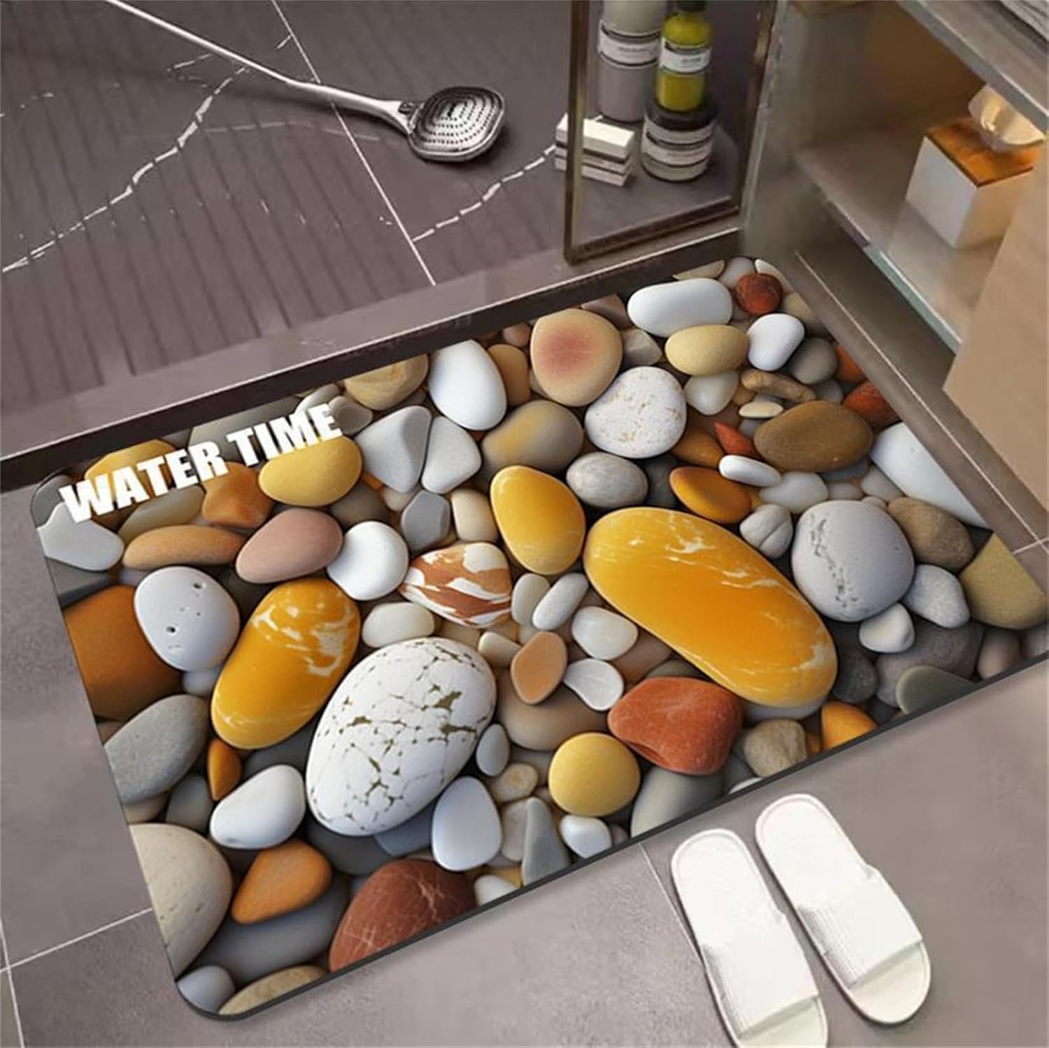 KAWABOSS Stone Bath Mat Quick Dry Non Slip