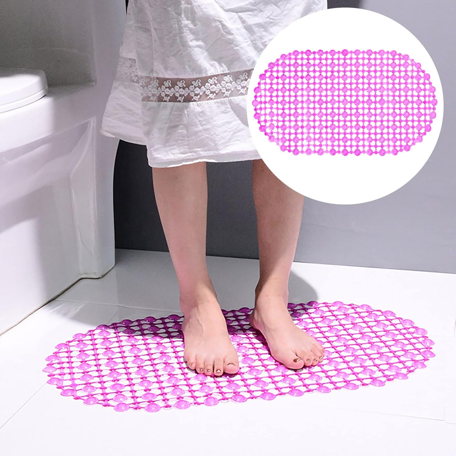 TUNKENCE Front Door Mat with Suction Cups Non Slip