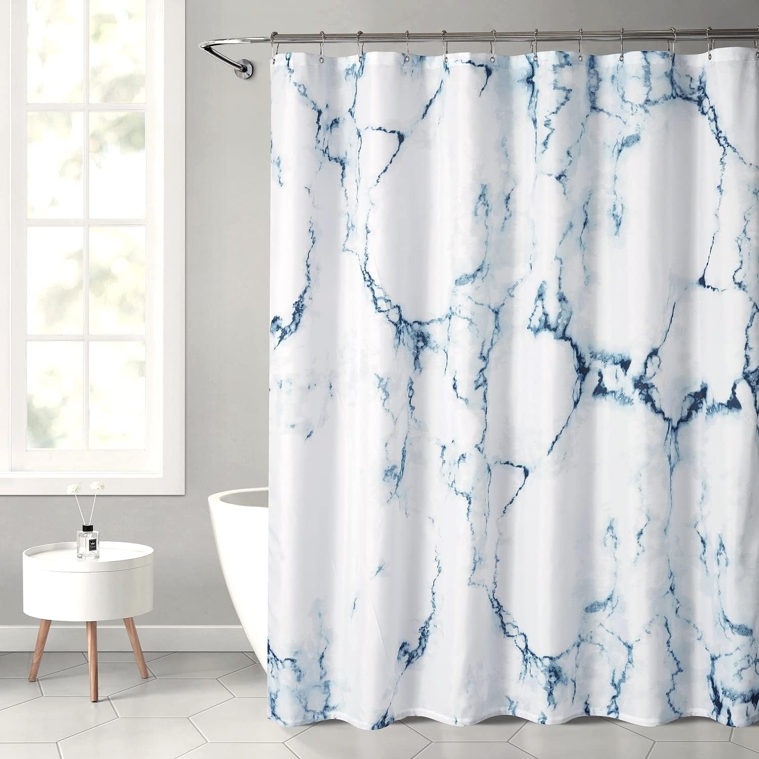YOSTEV Marble Design Shower Curtain 72x72 Inches