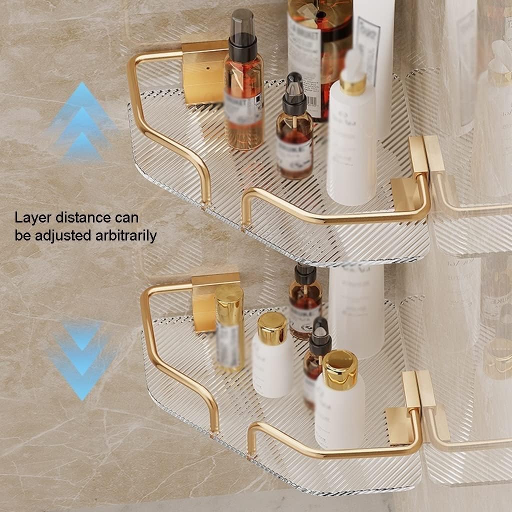 ANNBKA Gold Single Layer Shower Caddy Organizer
