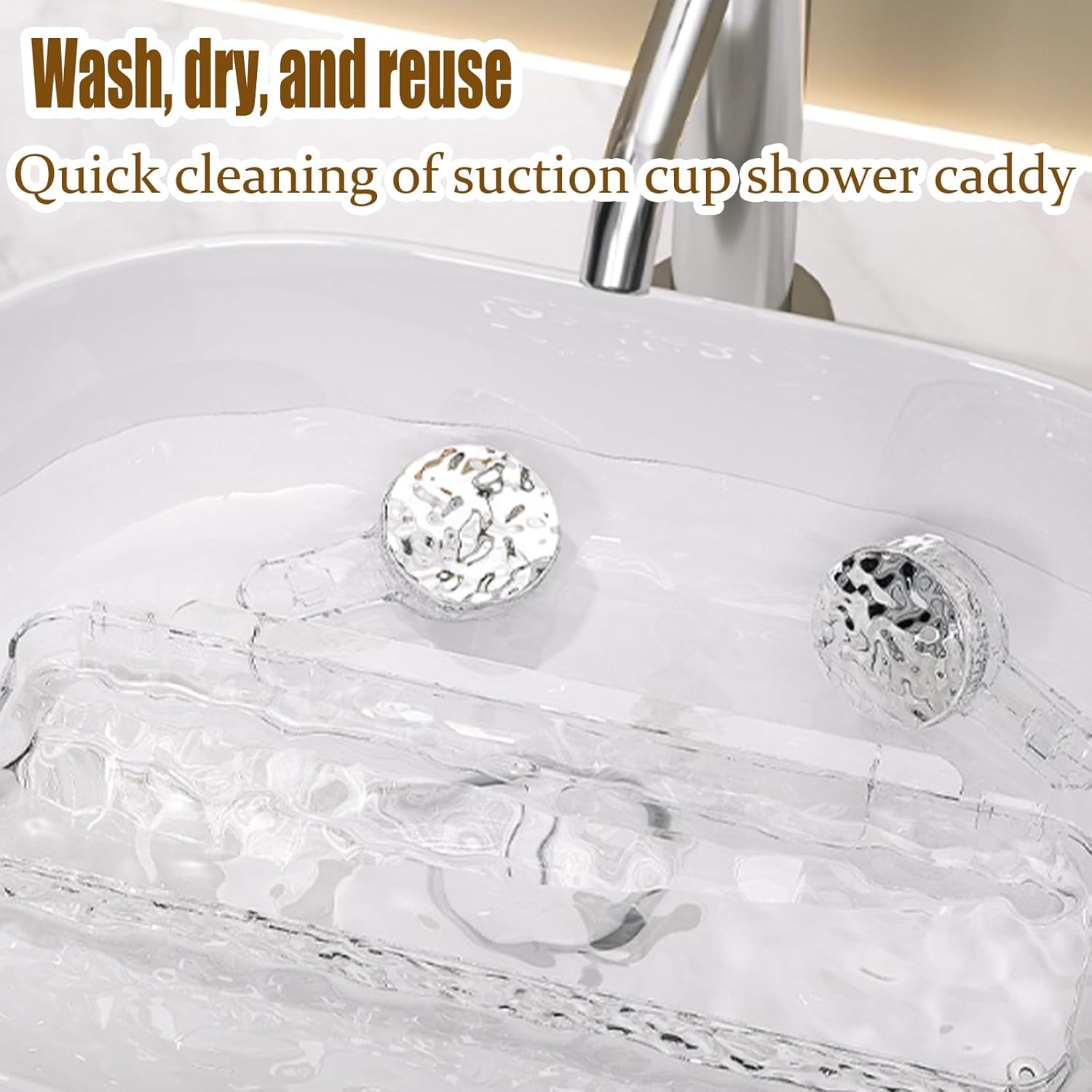 Corrugated Suction Cup Storage Holder for Wall 1