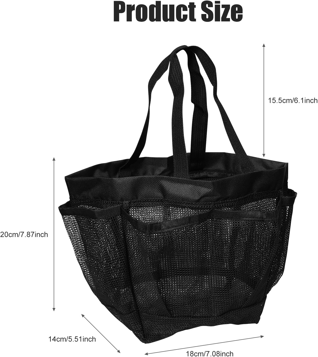 Pumwoy 2 Pack Mesh Shower Caddy Portable Dorm Essentials