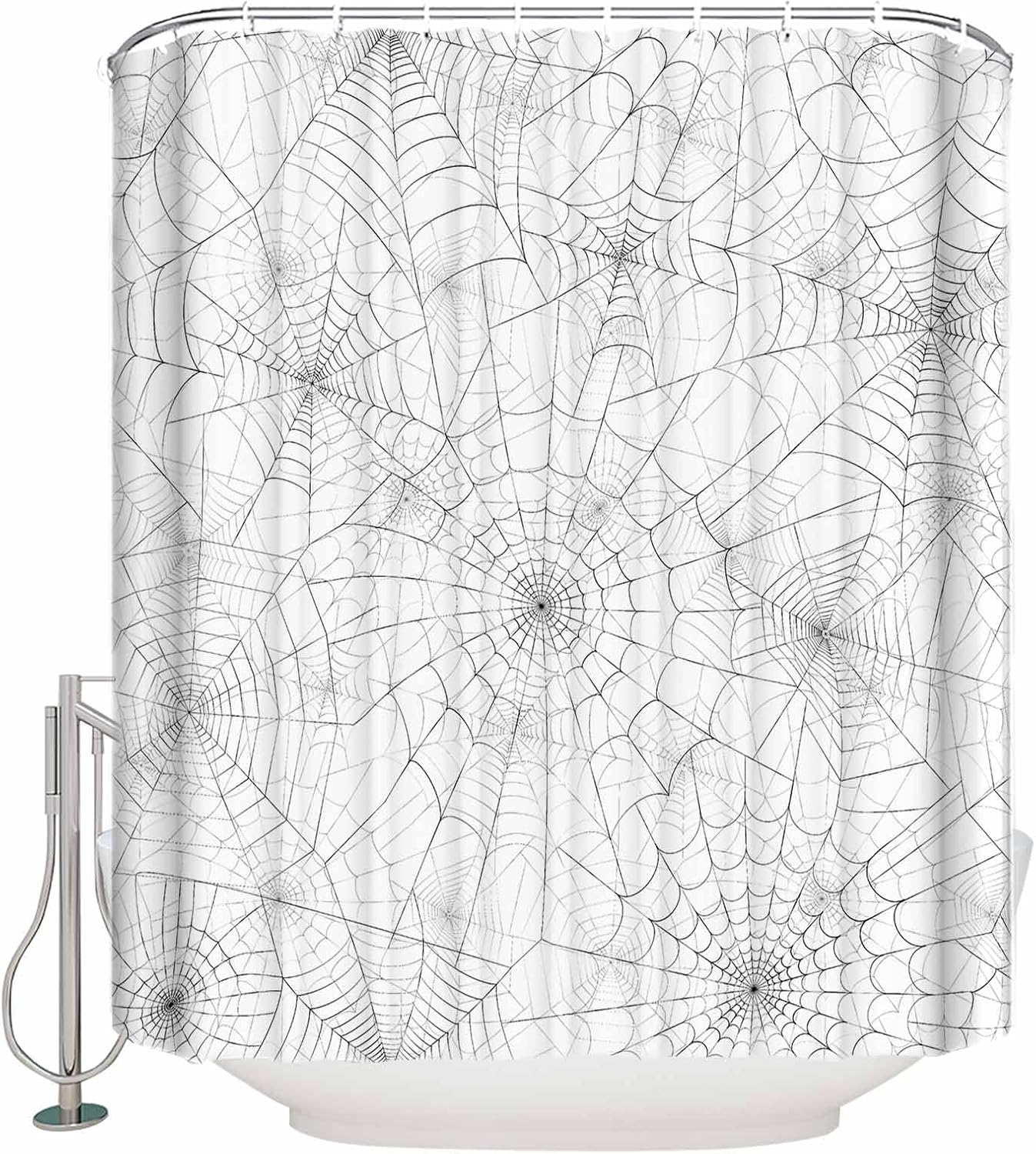 ZOE GARDEN Halloween Shower Curtain Set with Hook 72x84