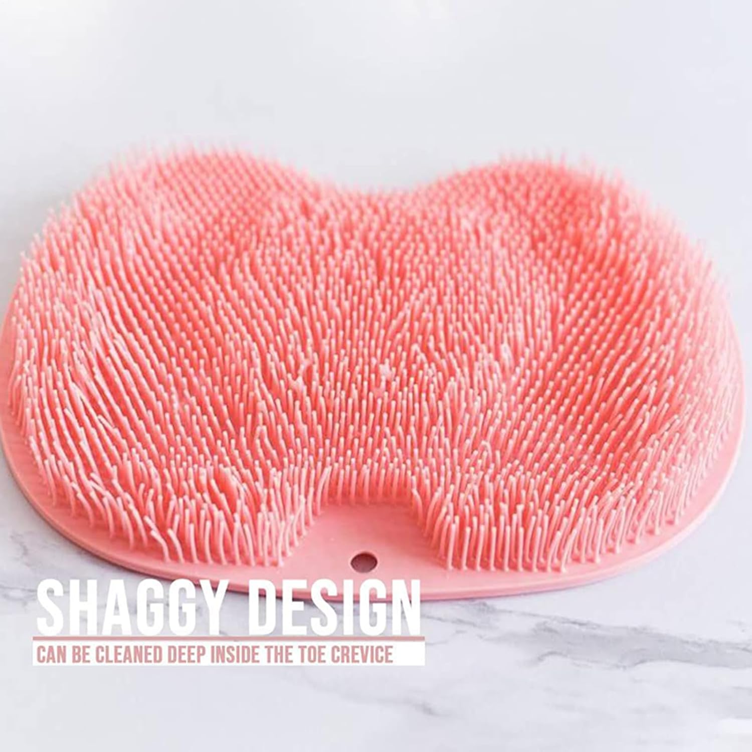 Non-Slip Back Bath Wash Pad - Quick-Dry Shower Foot Scrubber Mat 1