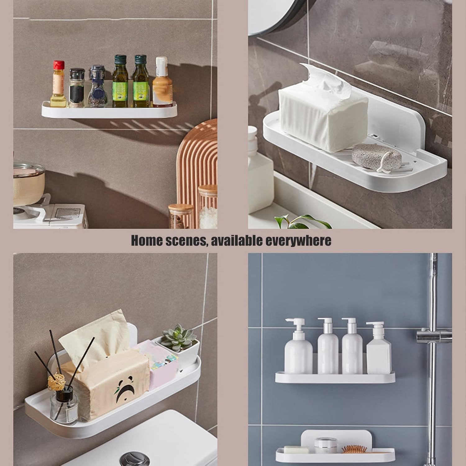 Sonew Foldable Bathroom Shelf Organizer with Drainage