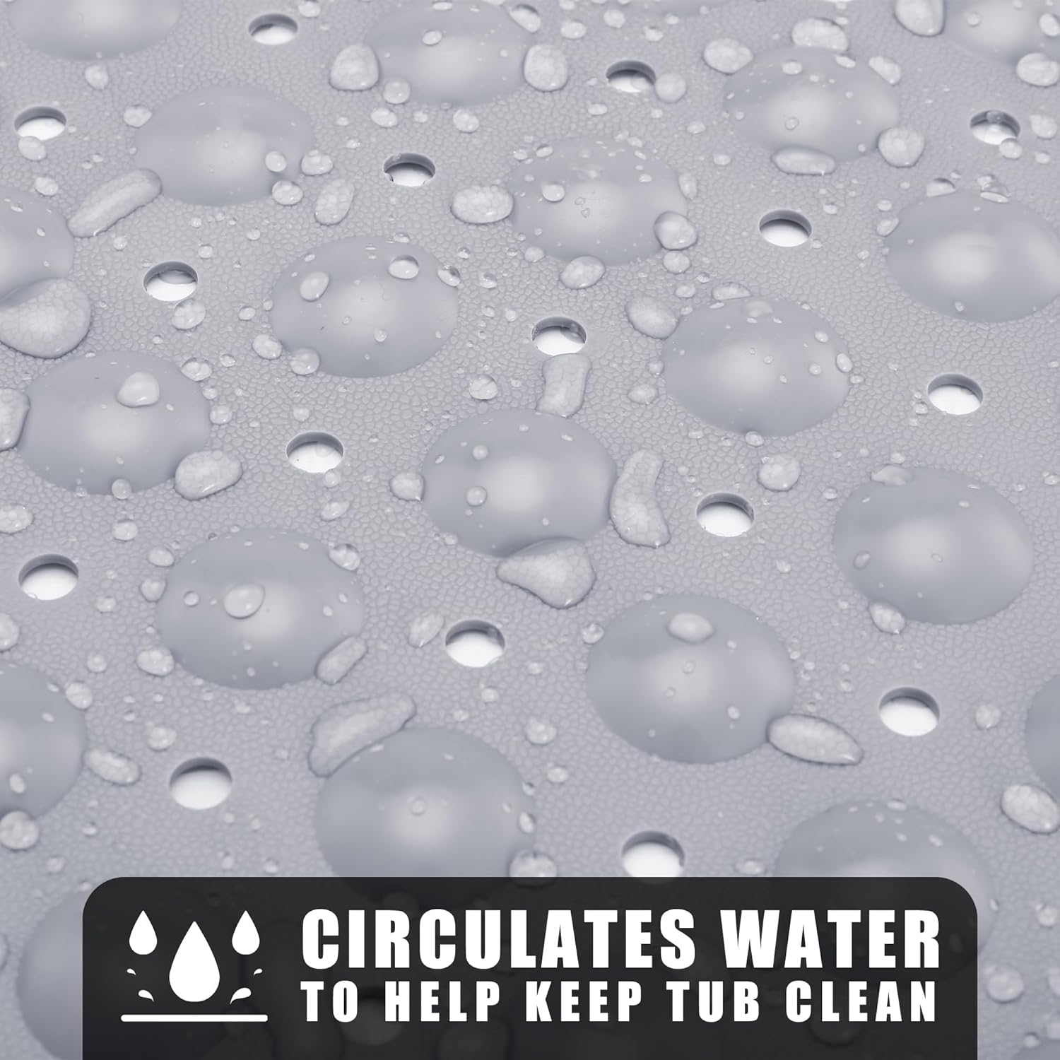 WANGRENL Non-Slip Bathtub Mat 2755 x 1574 Inches