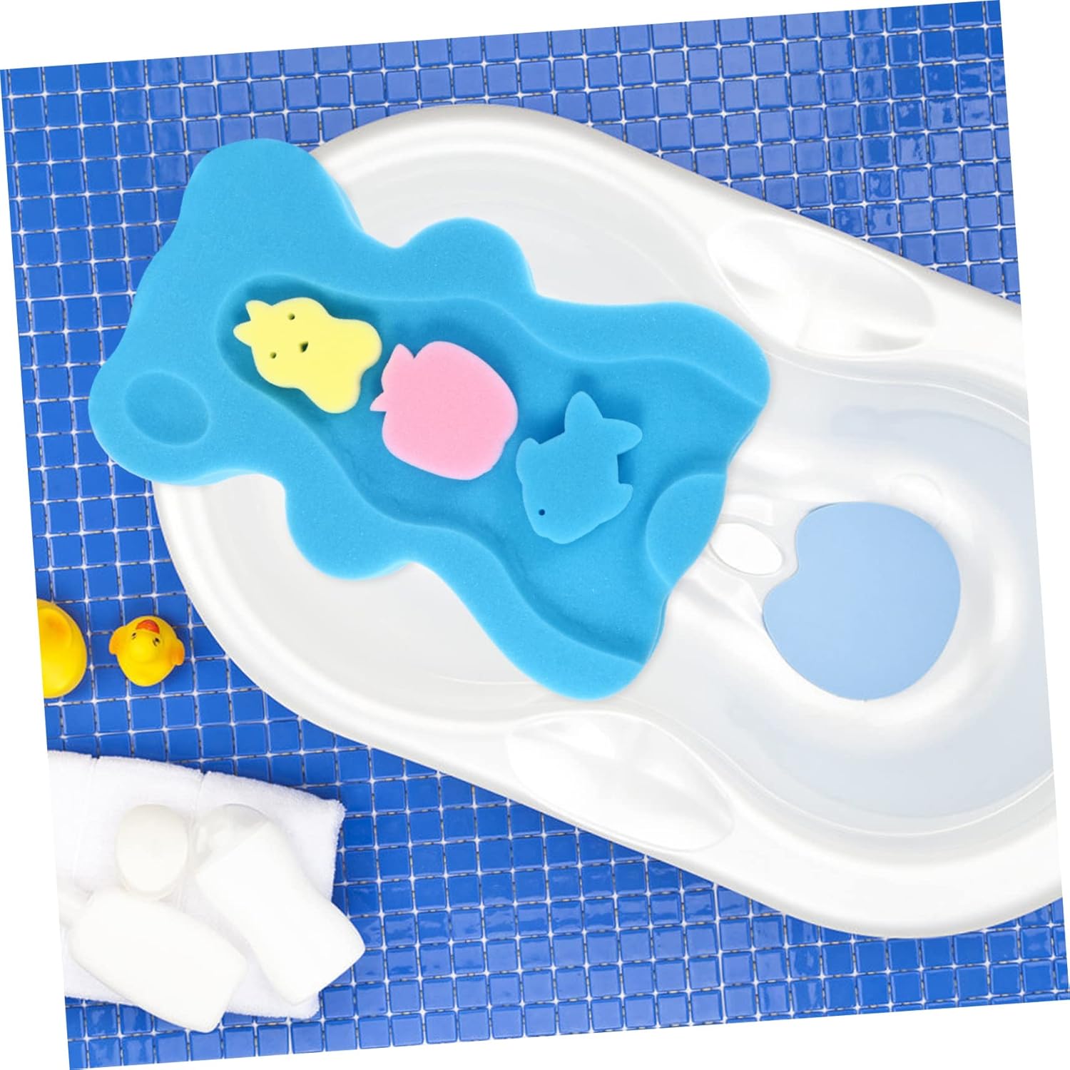 GALPADA Non-Slip Bath Mat with Sponge Cushion Support