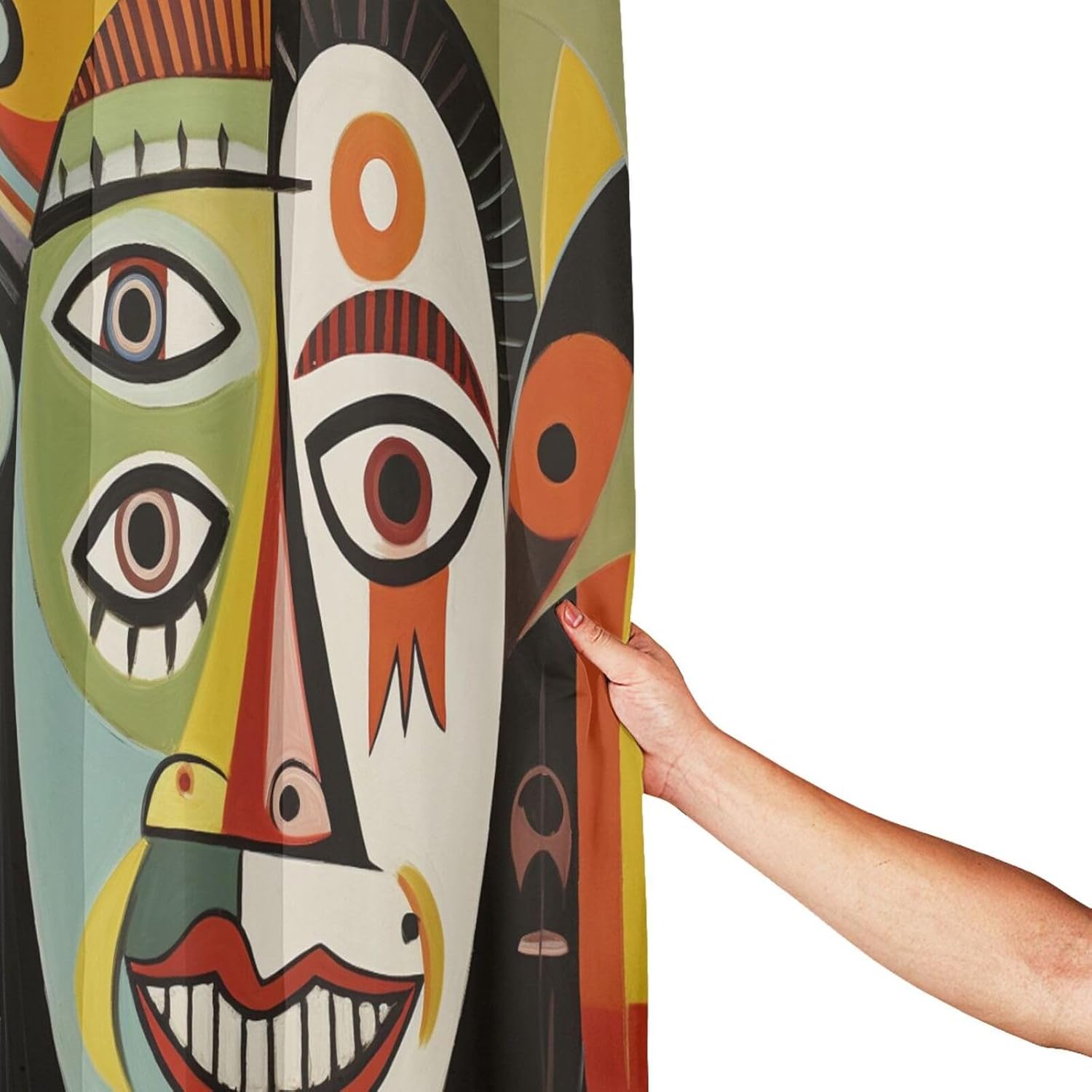DAOWANGZUO Laughing Boy Shower Curtain Set