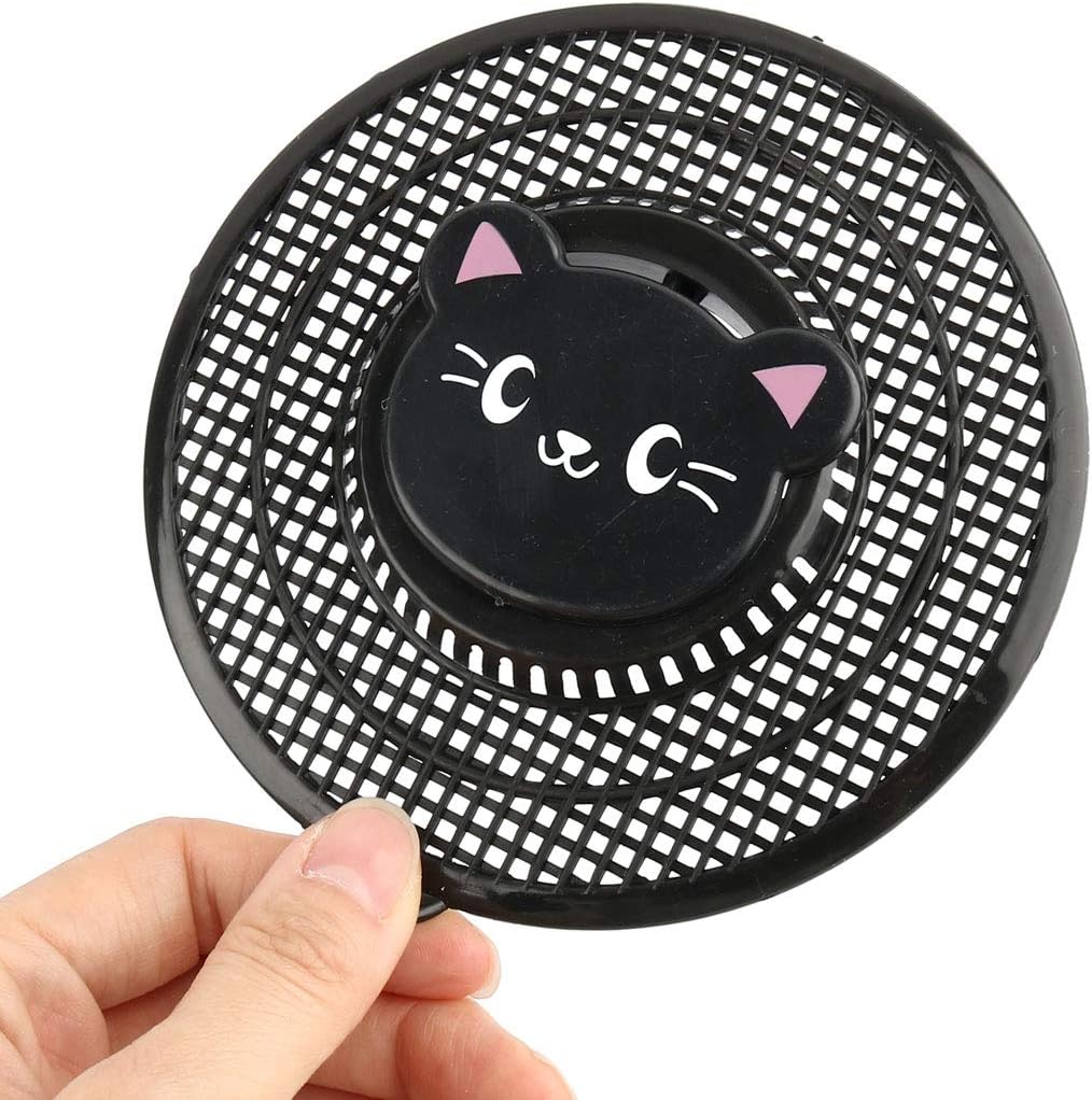 Qtqgoitem Round Black Drain Stopper 2pcs
