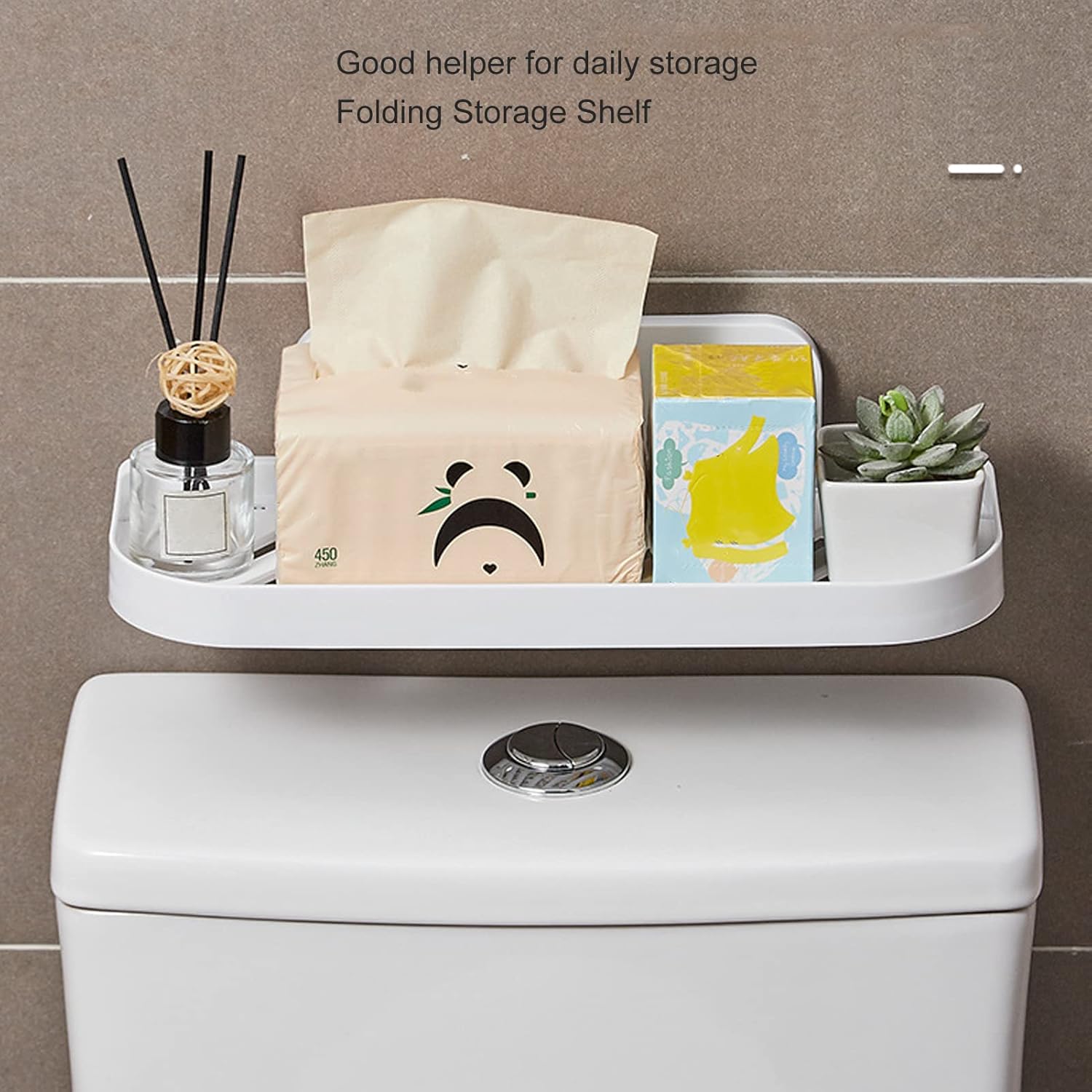Sonew Foldable Bathroom Shelf Organizer with Drainage