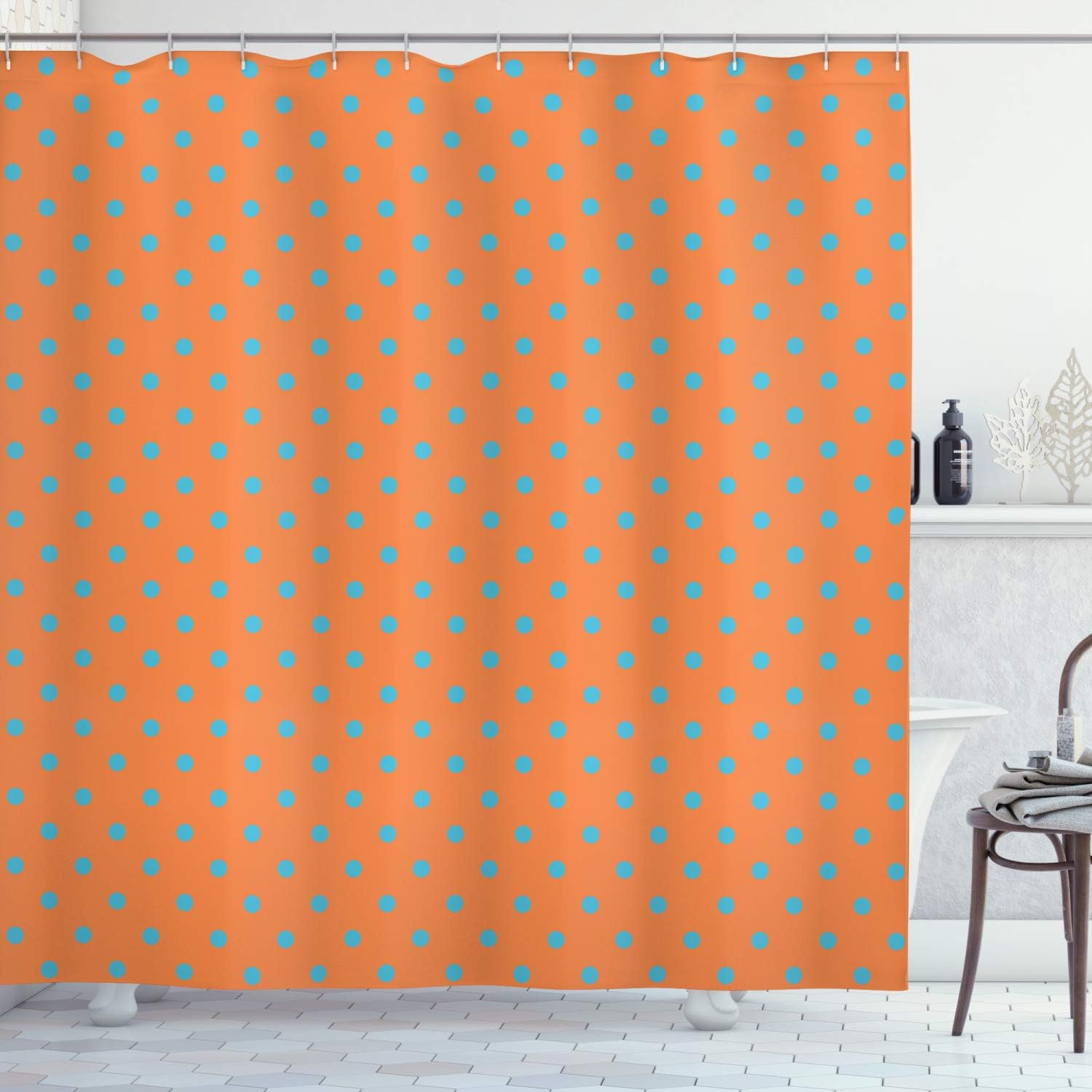 Ambesonne Abstract Shower Curtain Set with Hooks 69x75 Inches