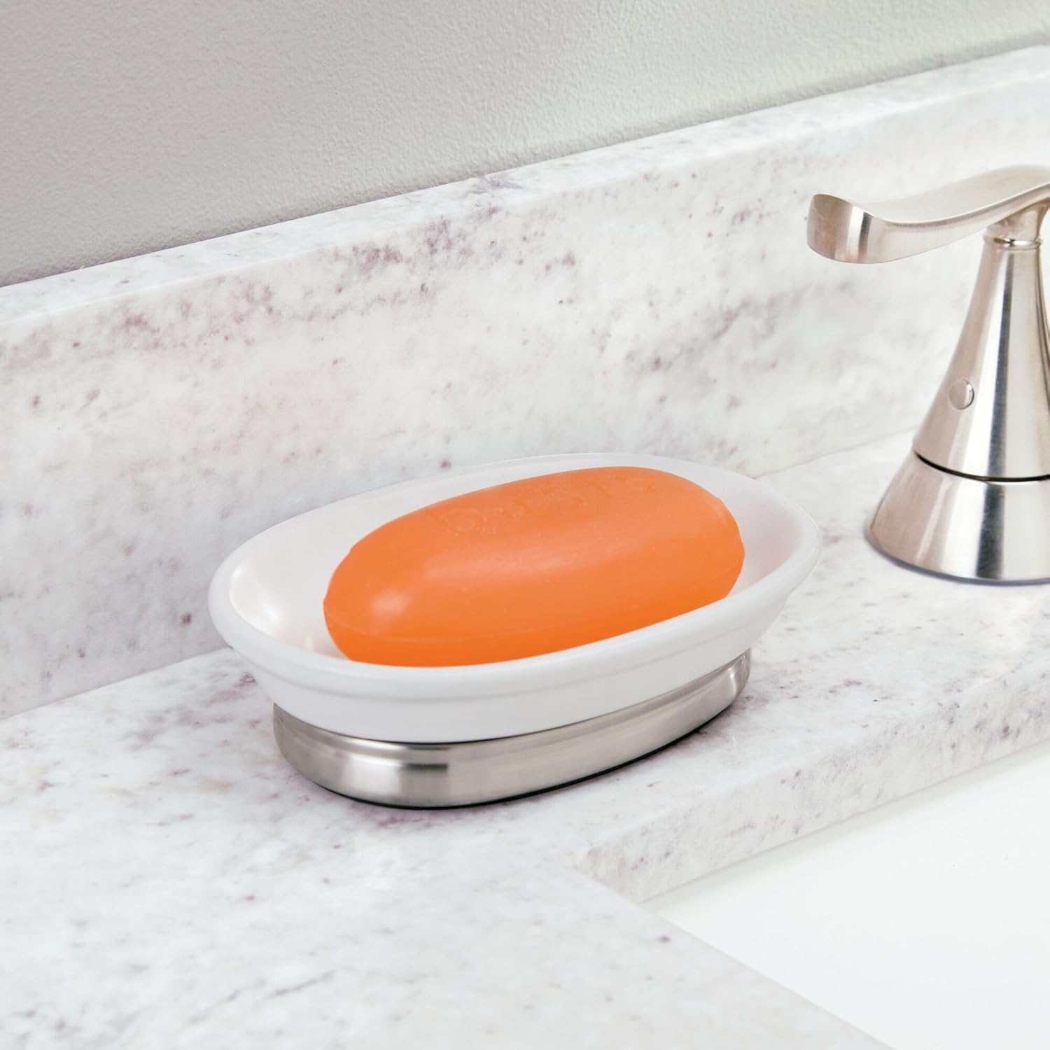 iDesign York Soap Dish White