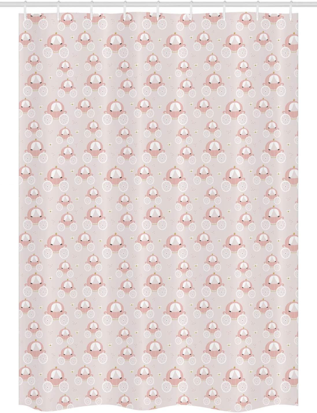 Ambesonne Pastel Stall Shower Curtain Set with Hooks