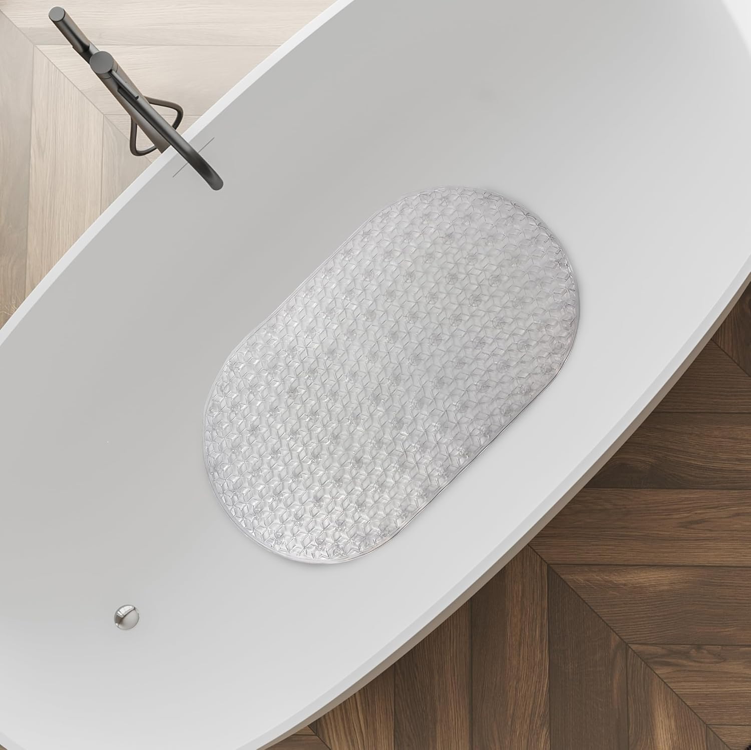 Splash Home Braid Weave Non-Slip Bathtub Mat