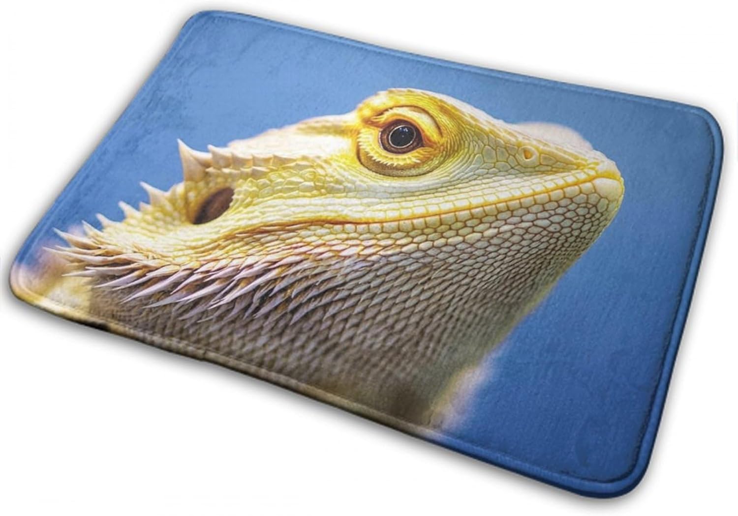 BoomDragon Anti-Slip Bath Mat with Funny Bearded Dragon Design