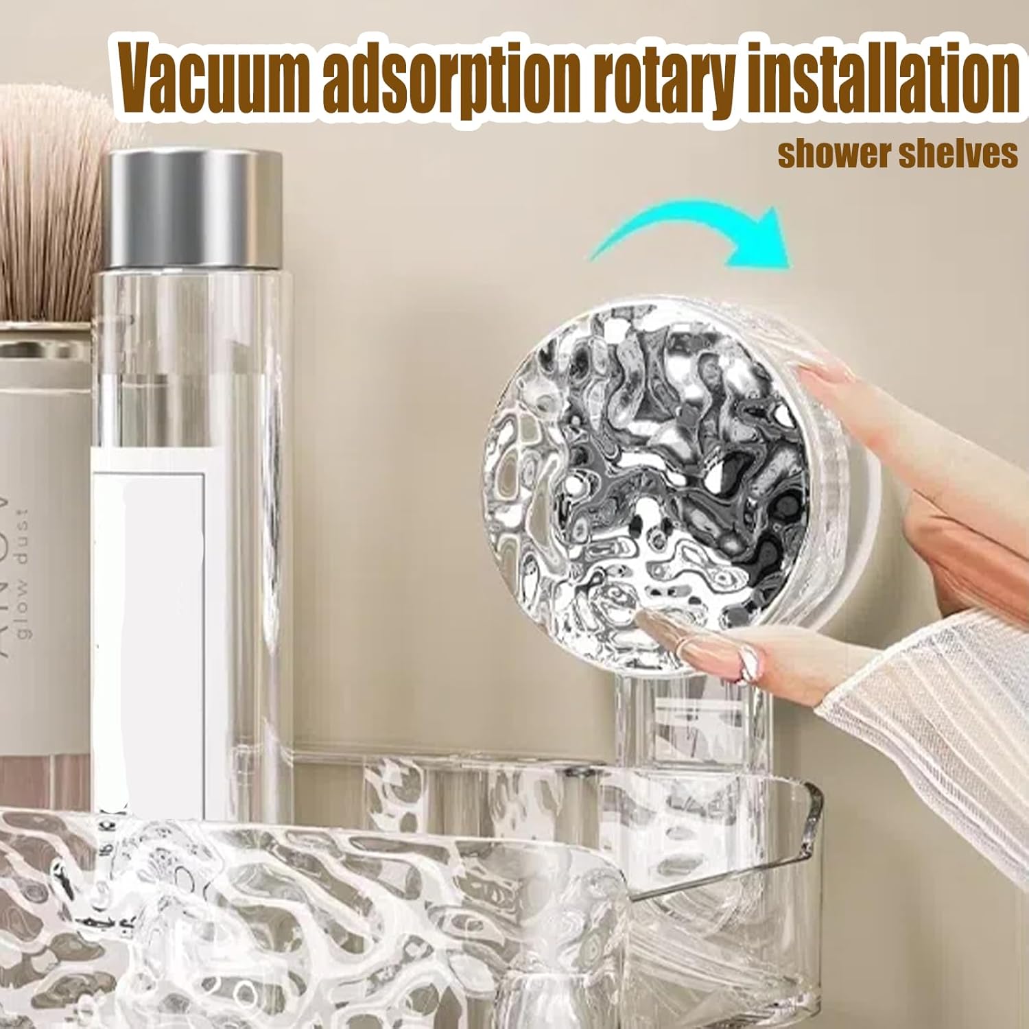 Corrugated Suction Cup Storage Holder for Wall 1