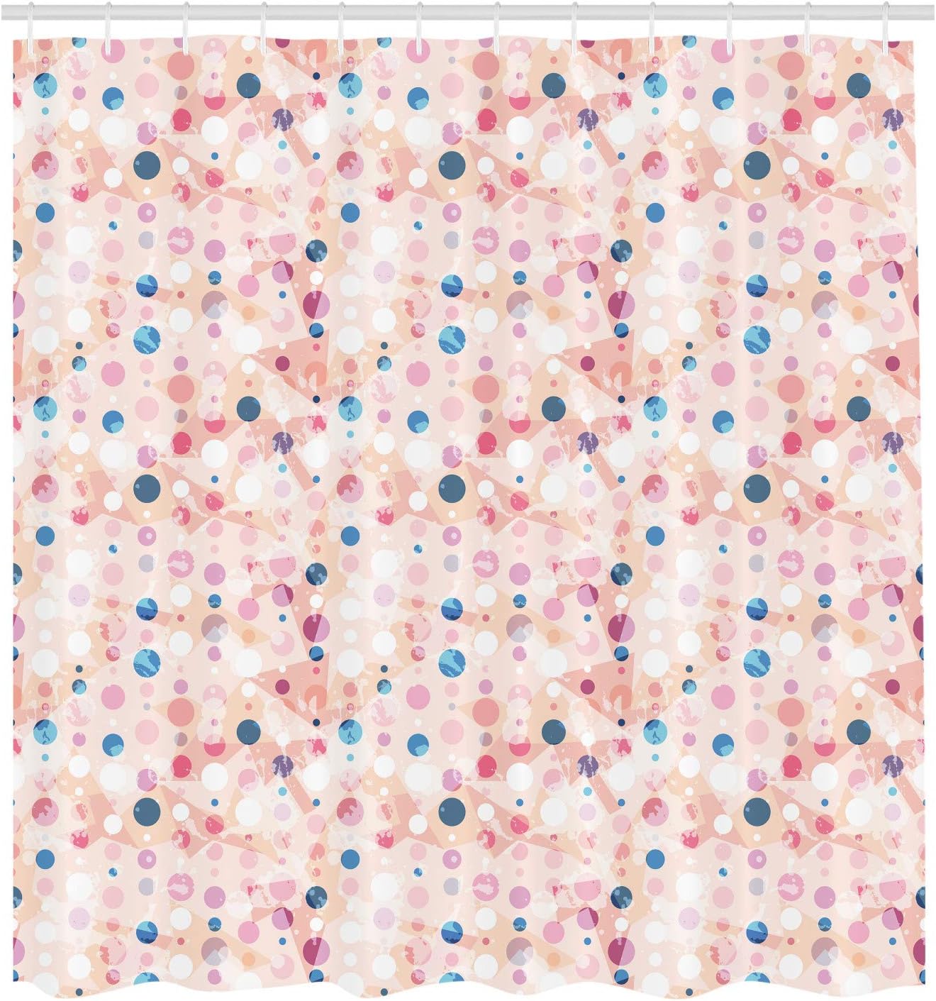 Ambesonne Abstract Shower Curtain 75 Long Pale Peach
