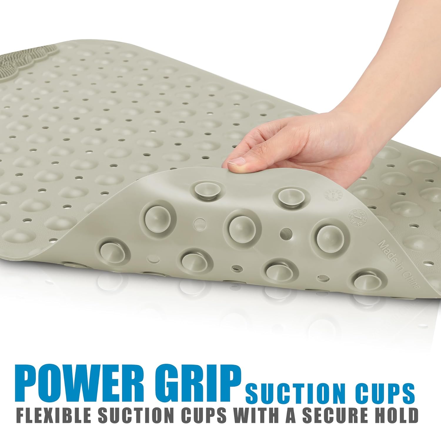 WANGRENL Non-Slip Bathtub Mat 2755 x 1574 Inches