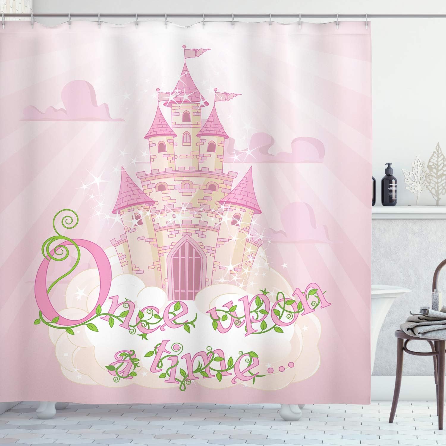 Ambesonne Once Upon a Time Shower Curtain Set
