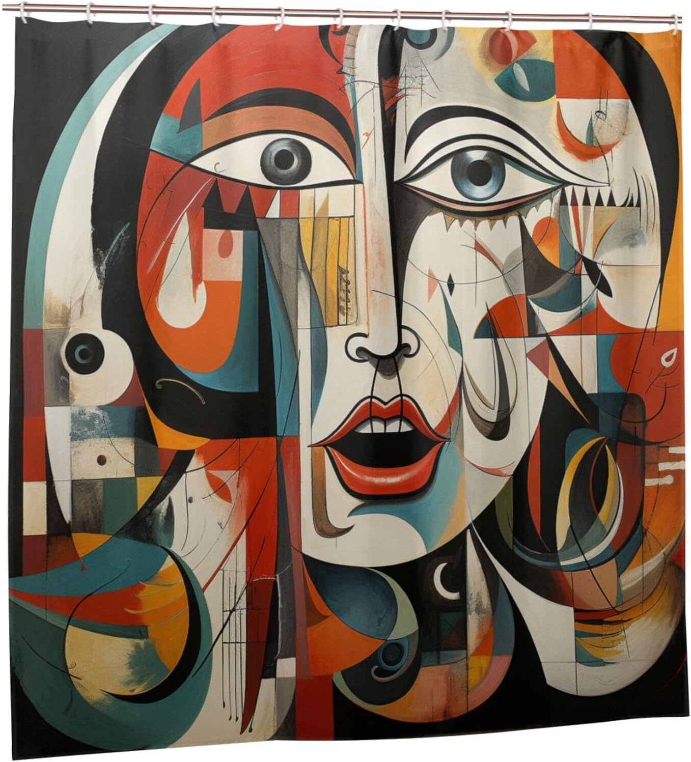DAOWANGZUO Female Face Shower Curtain Set