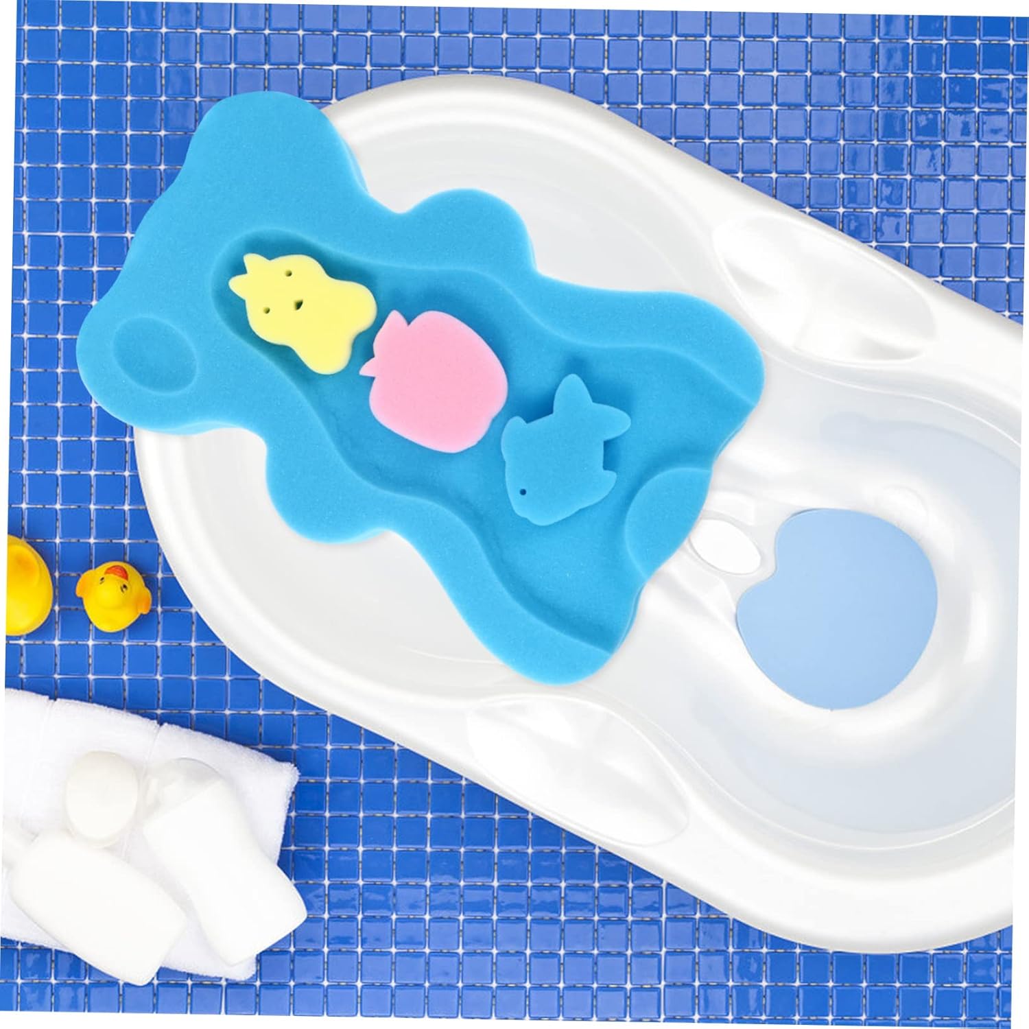 DECHOUS Non-Slip Bath Mat for Newborns and Babies
