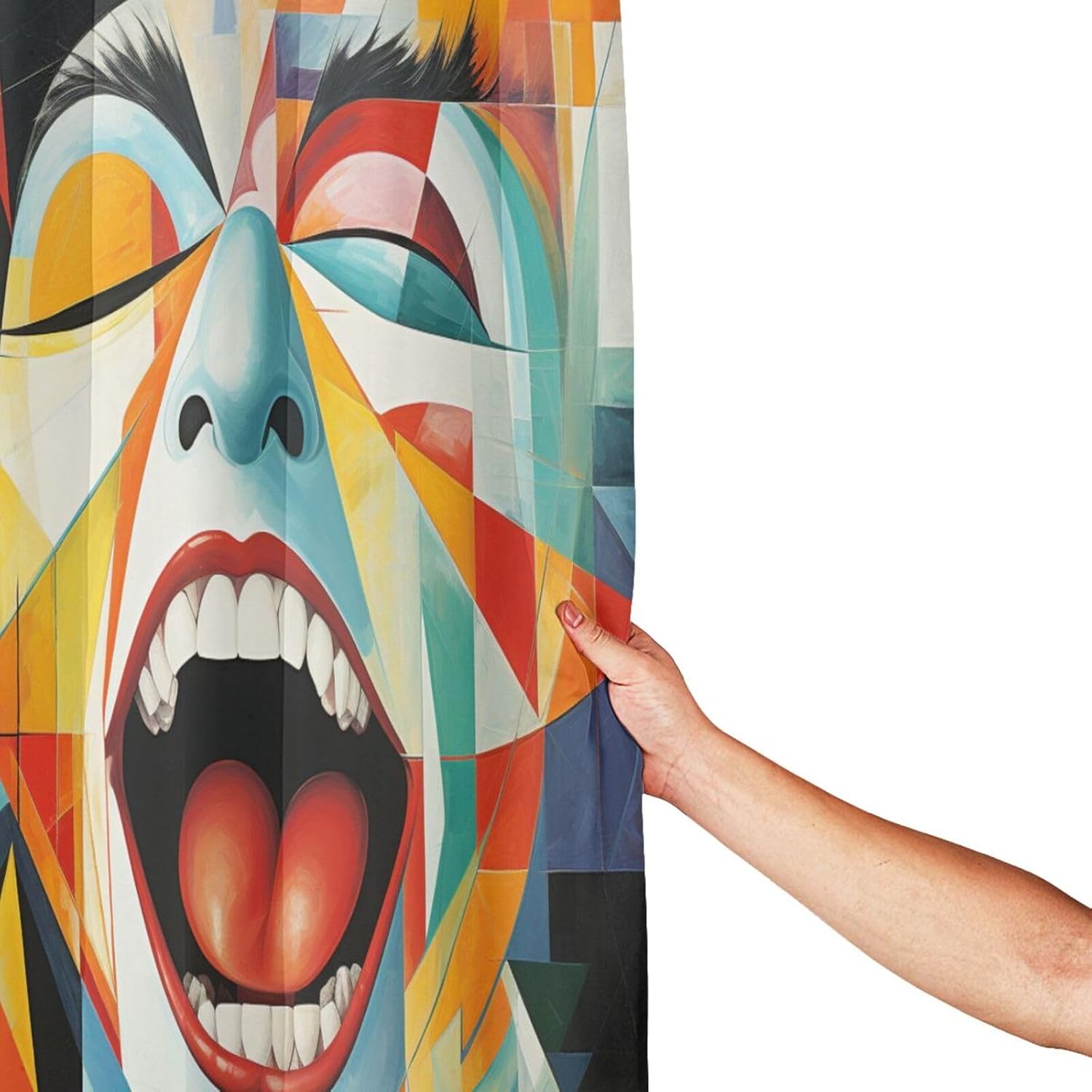 DAOWANGZUO Laughing Boy Shower Curtain Set 72x72in