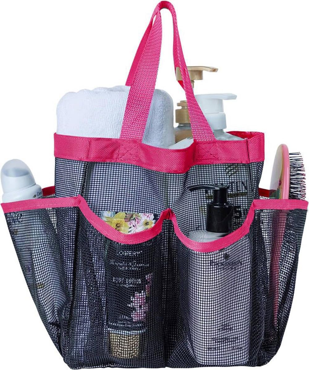 ITODA Mesh Shower Caddy with 8 Storage Pockets