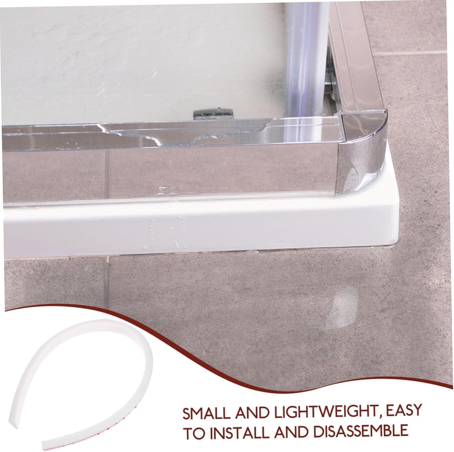 Balacoo Removable Shower Door Water Barrier Dam