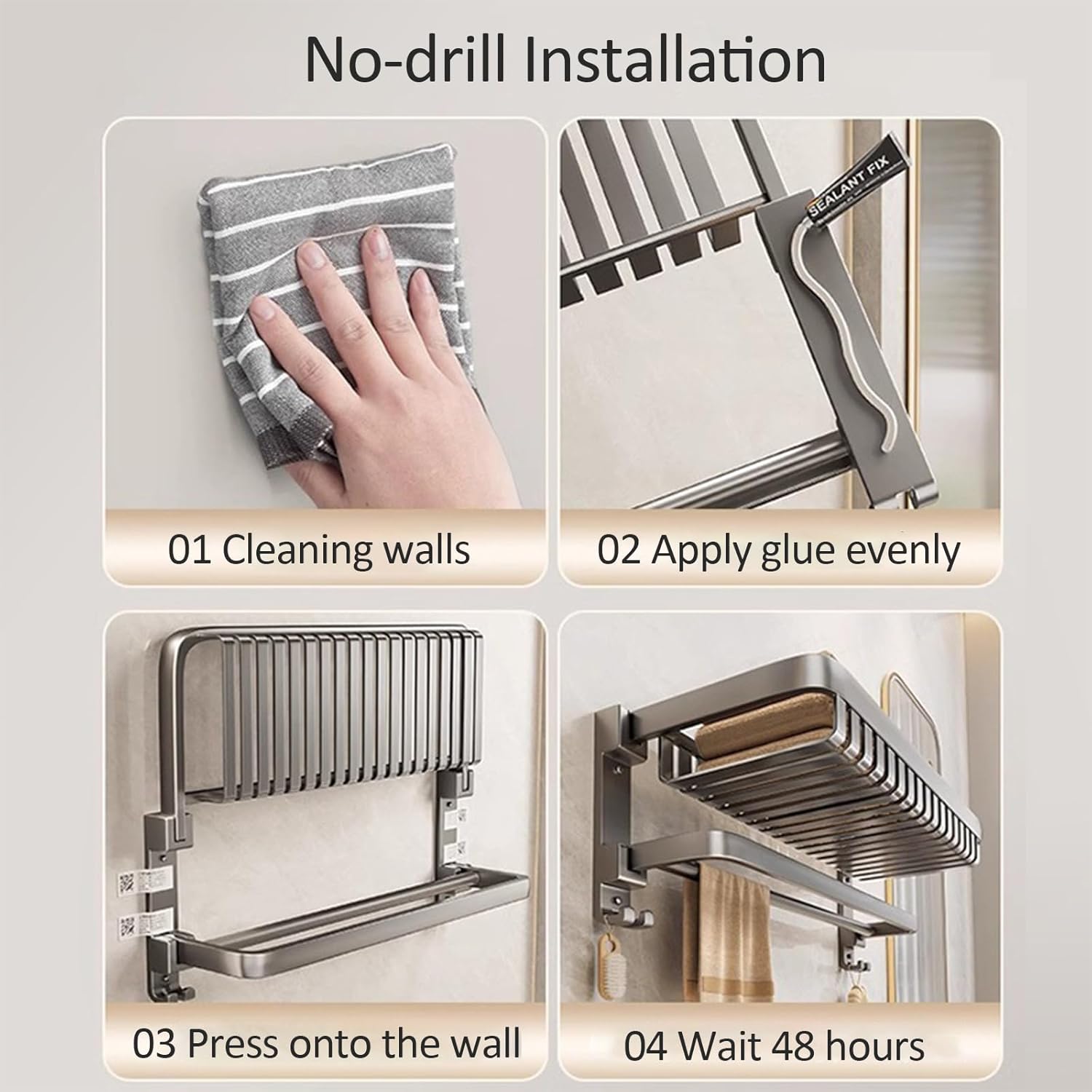 Trez Treamer No Drilling Shower Organizer 2-Story Basket