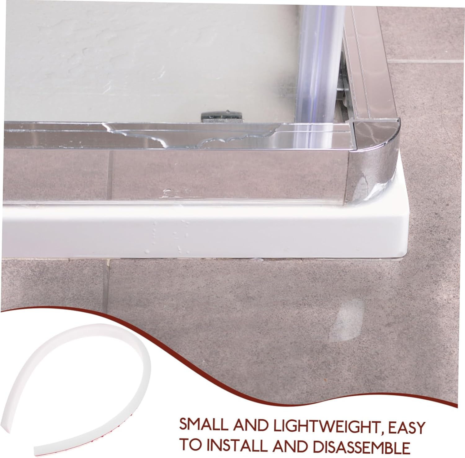 Mipcase Waterproof Shower Splash Guard for Tub