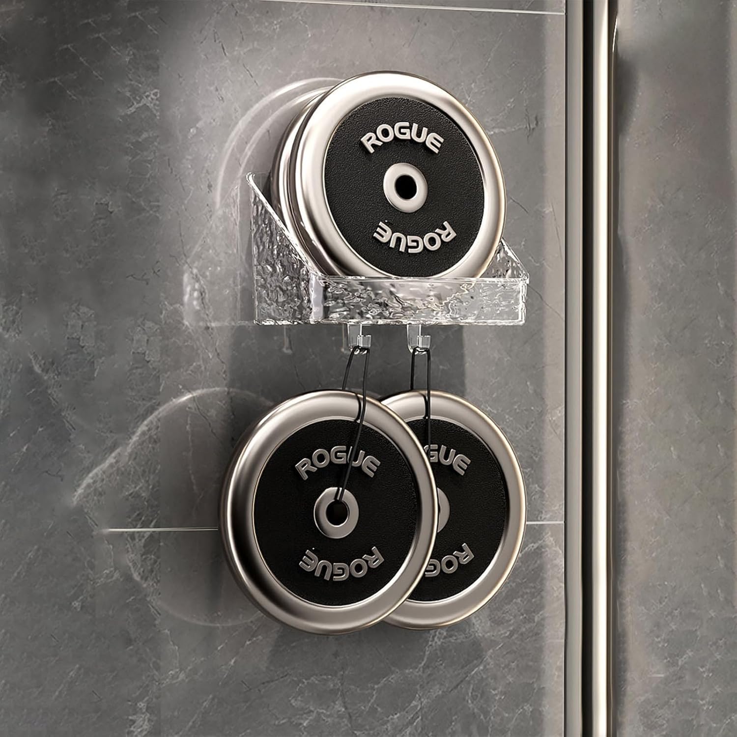 Wall-Mounted Shower Caddy Organizer with Hooks