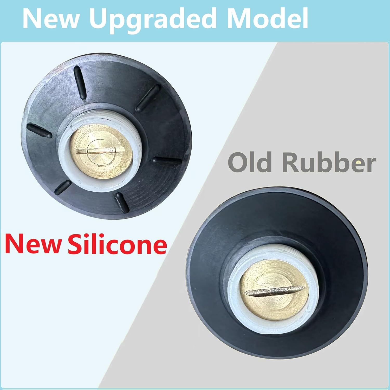Gironde New Update Silicone Tub Stopper Gasket 2Pack Black