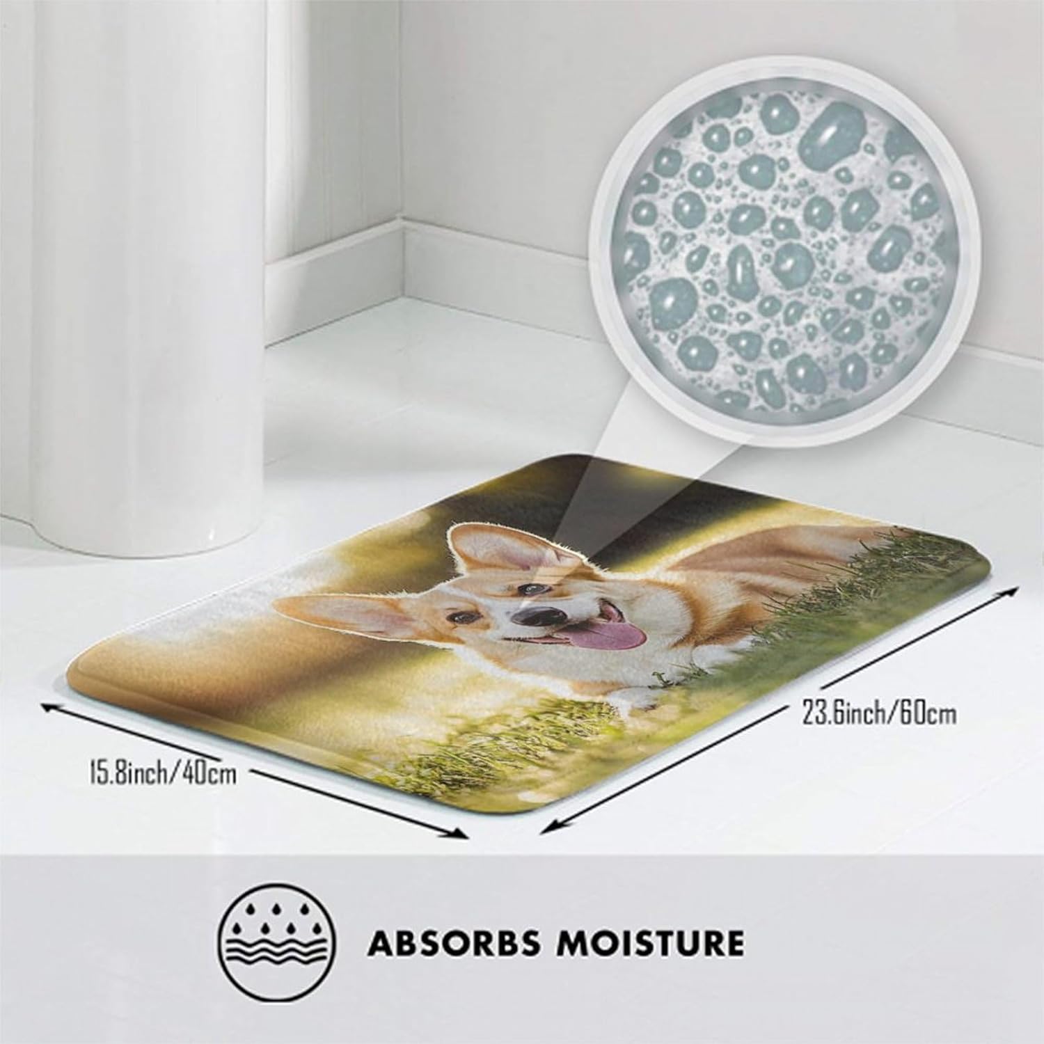 BoomDragon Anti-Slip Bath Mat for Indoor Outdoor Use