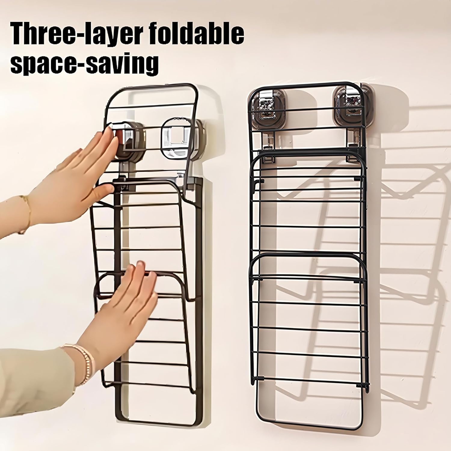 KINGFINGER 3 Tier Shower Caddy with Suction Cup 1