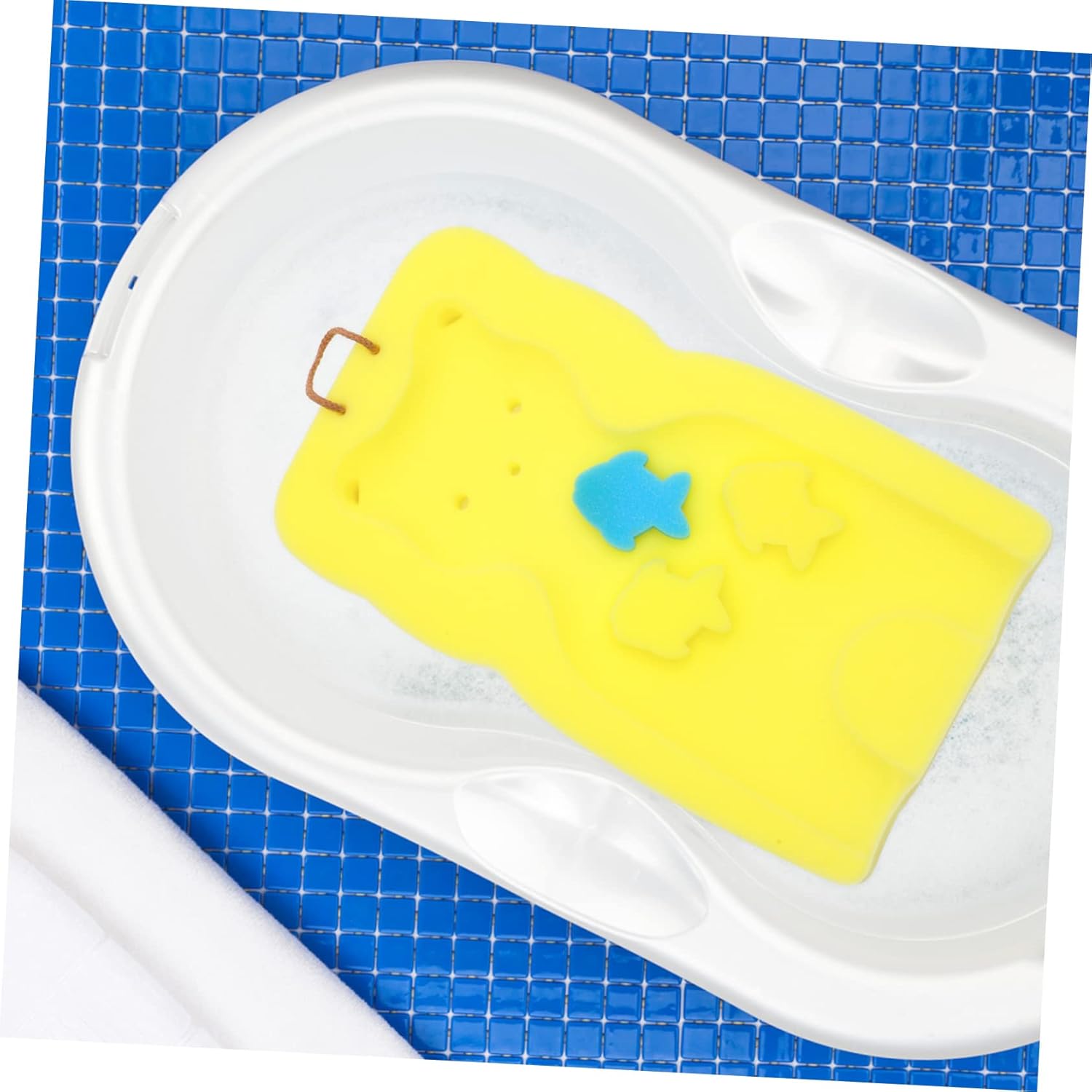 MAGICLULU Cute Bear Bath Mat for Newborns