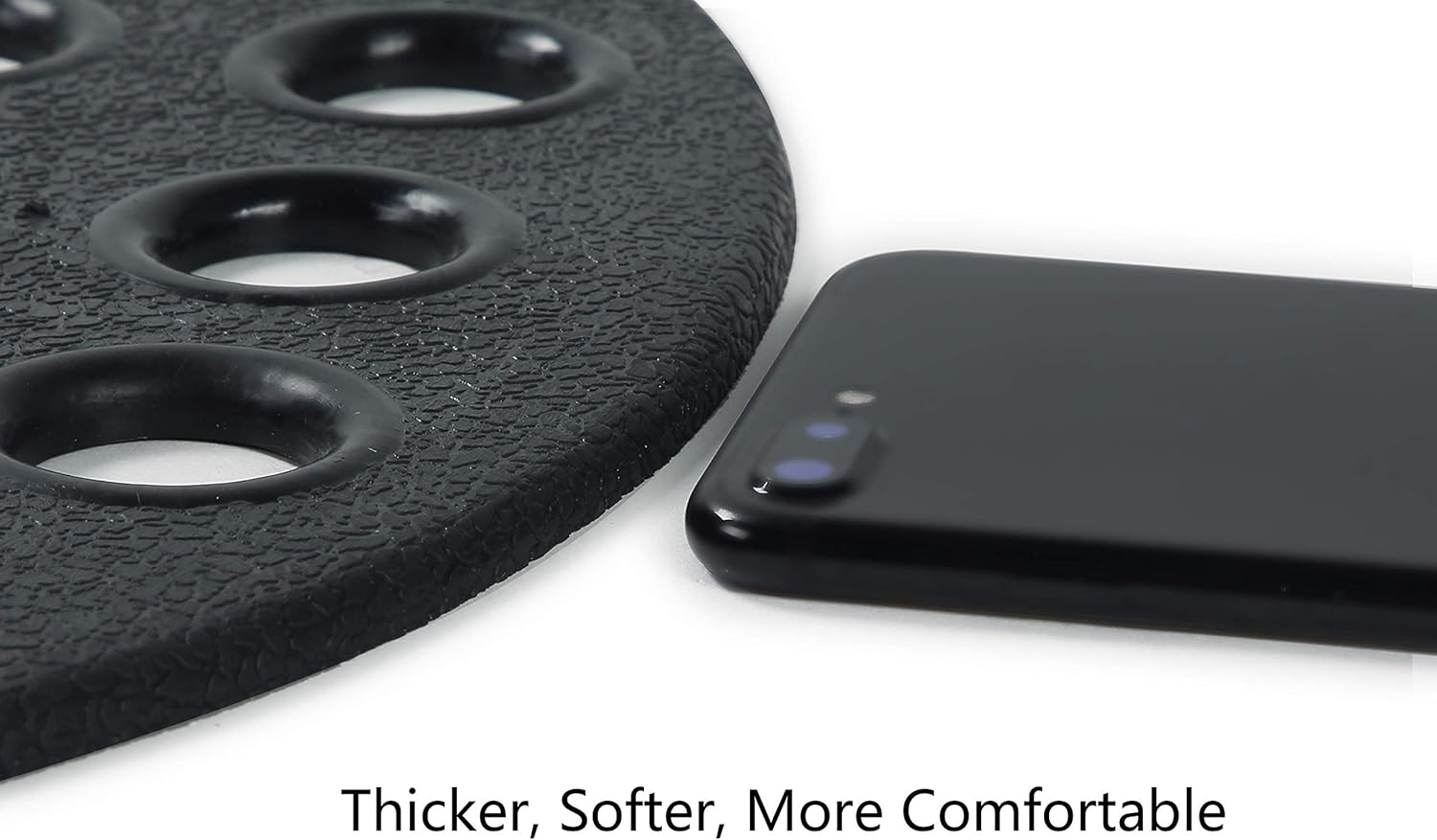 ALL PRIDE Non Slip Black Bathtub Mat 29x15 Inch Oval