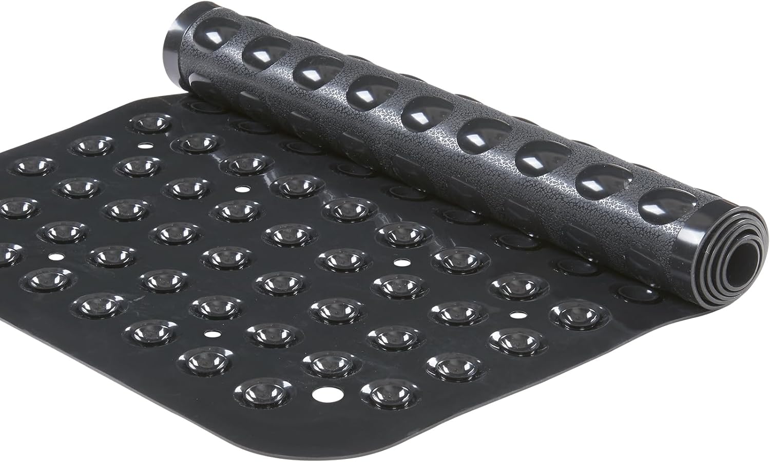 Yanzifly Extra Large Non-Slip Silicone Bath Mat - Black