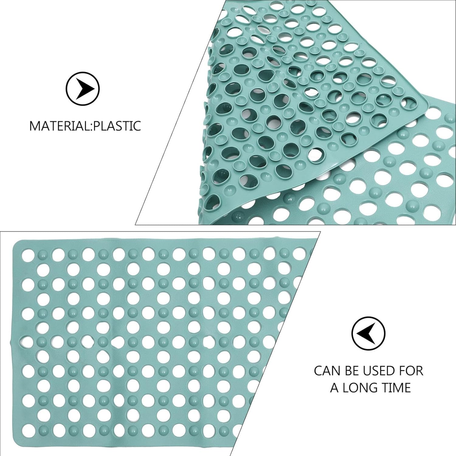 HOMSFOU Non-Slip Suction Shower Floor Mat