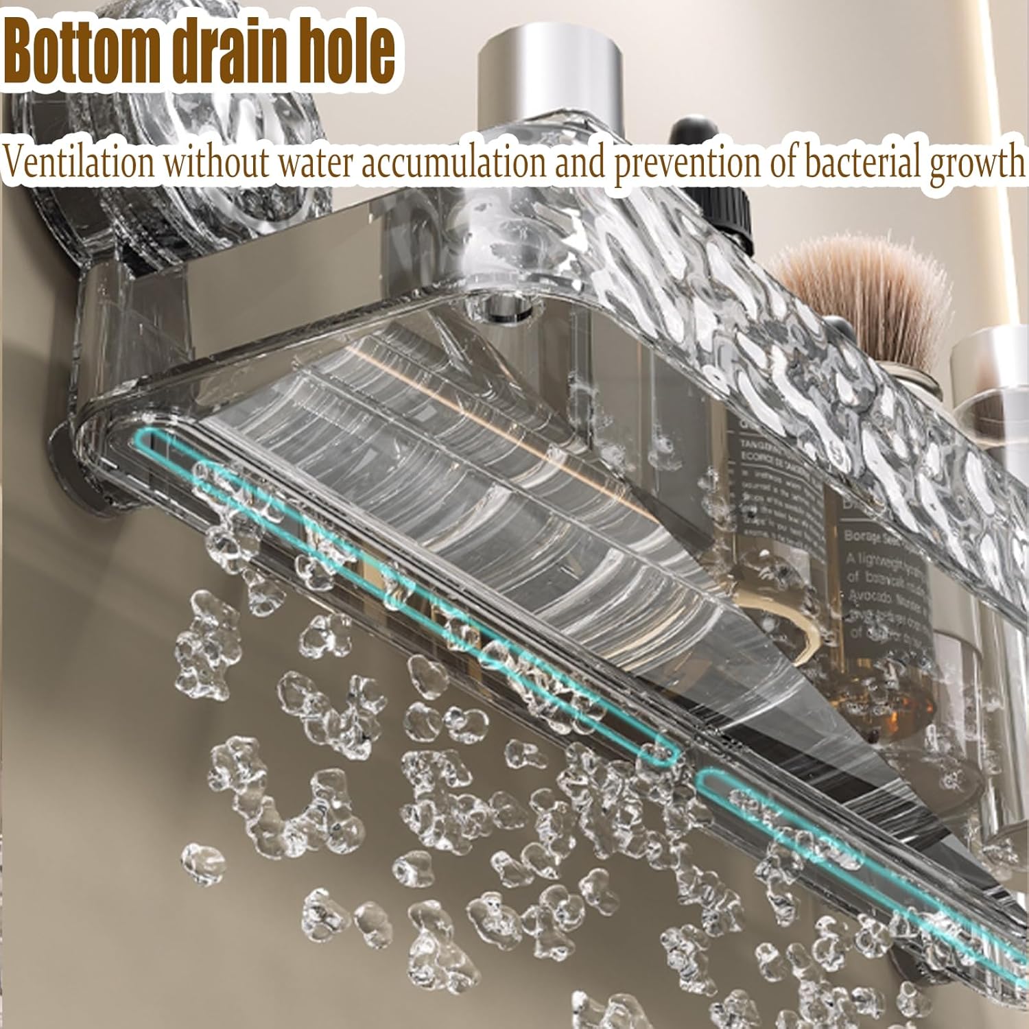 Corrugated Suction Cup Storage Holder for Wall 1