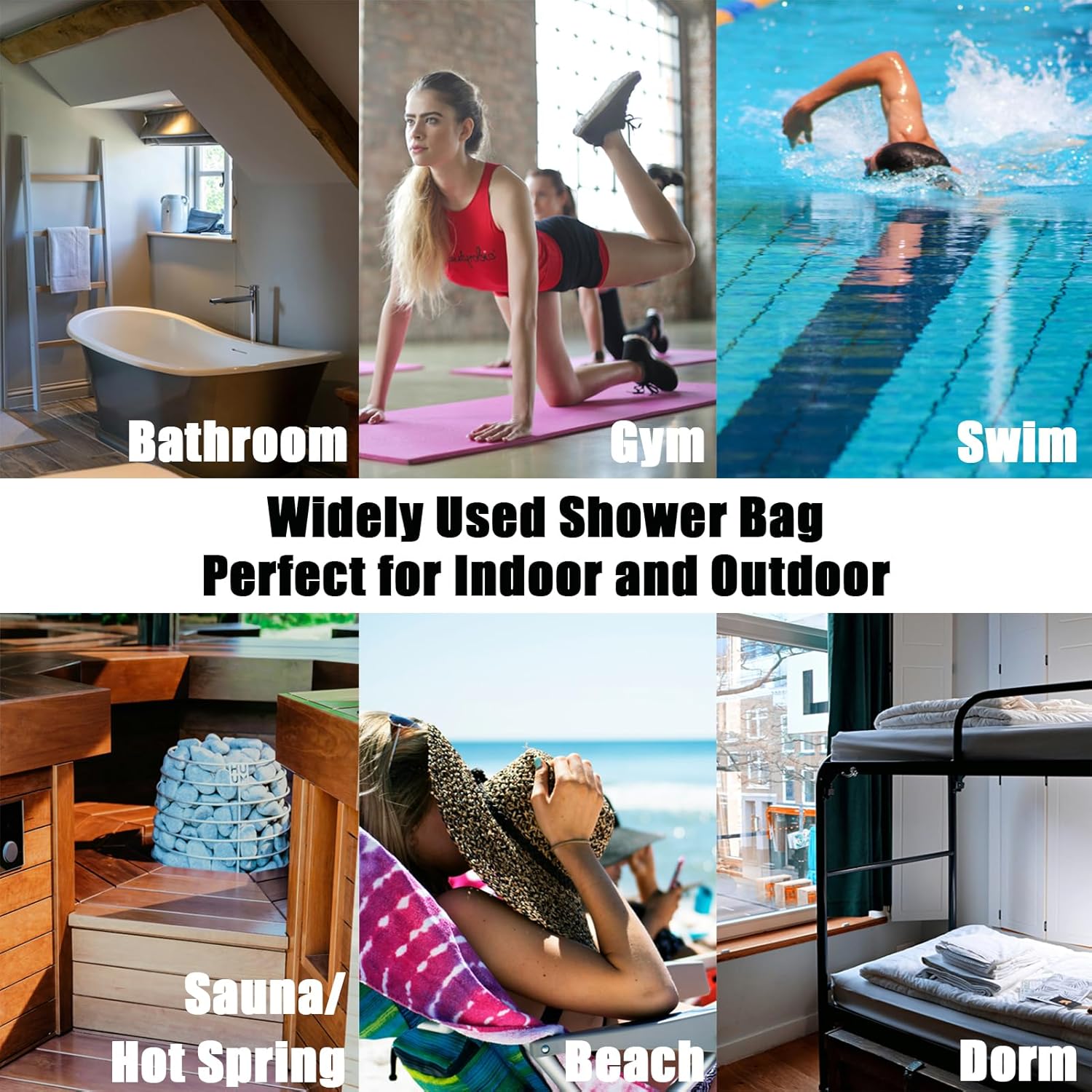Pumwoy 2 Pack Mesh Shower Caddy Portable Dorm Essentials