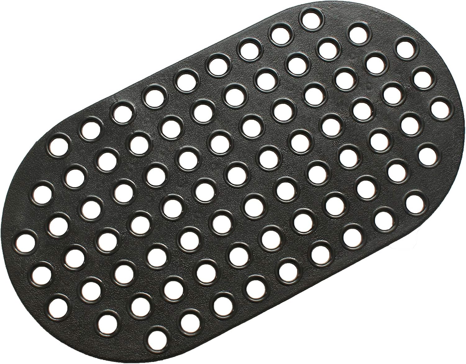 ALL PRIDE Non Slip Black Bathtub Mat 29x15 Inch Oval