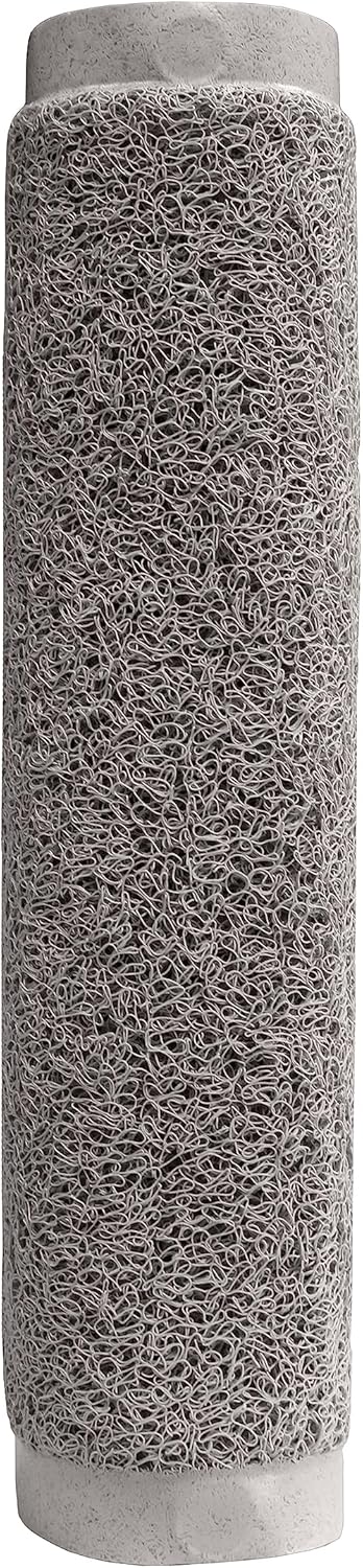 Splash Home Non-Slip Loofa Bathtub Mat 30x17 Inches PVC - Grey