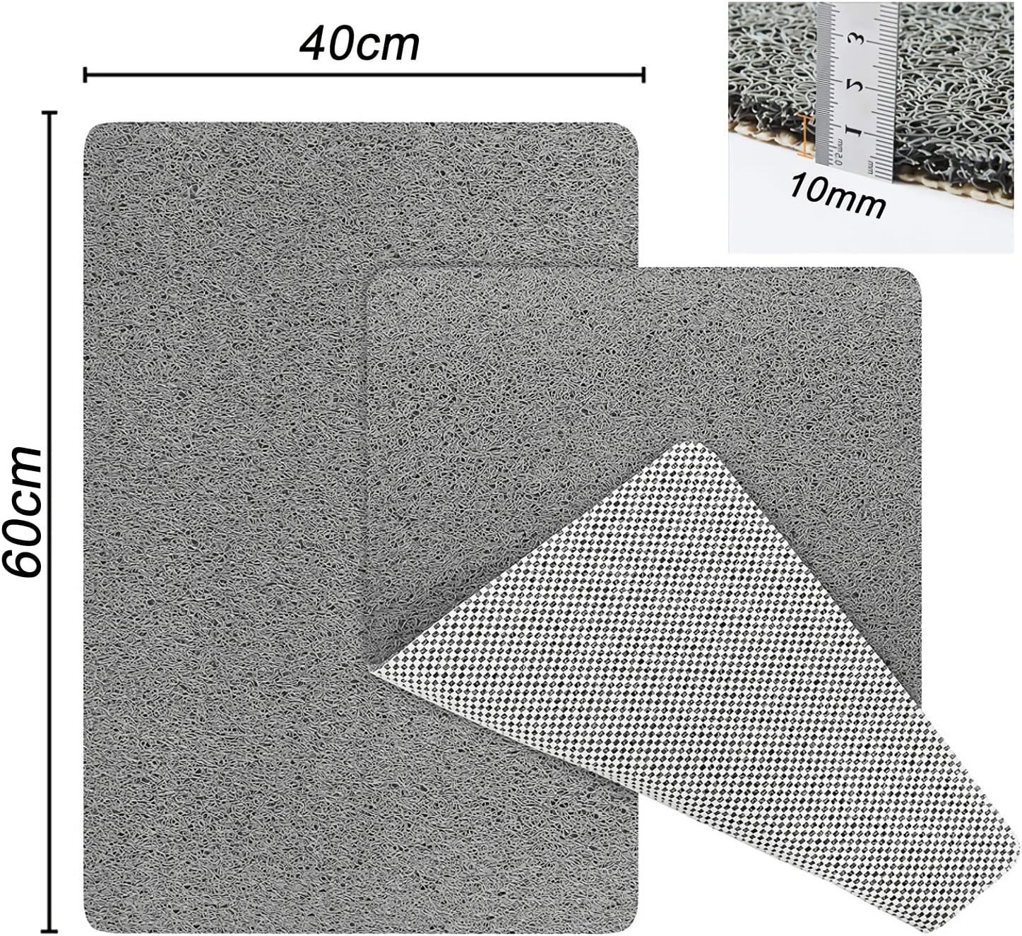 ROIMOE Non-Slip Shower Mat 24x16 Inch