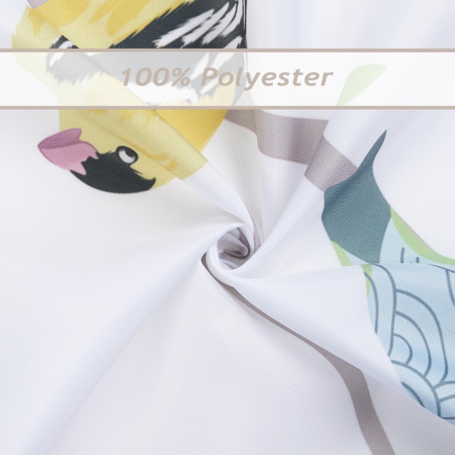 Bonhause Spring Birds Shower Curtain Set
