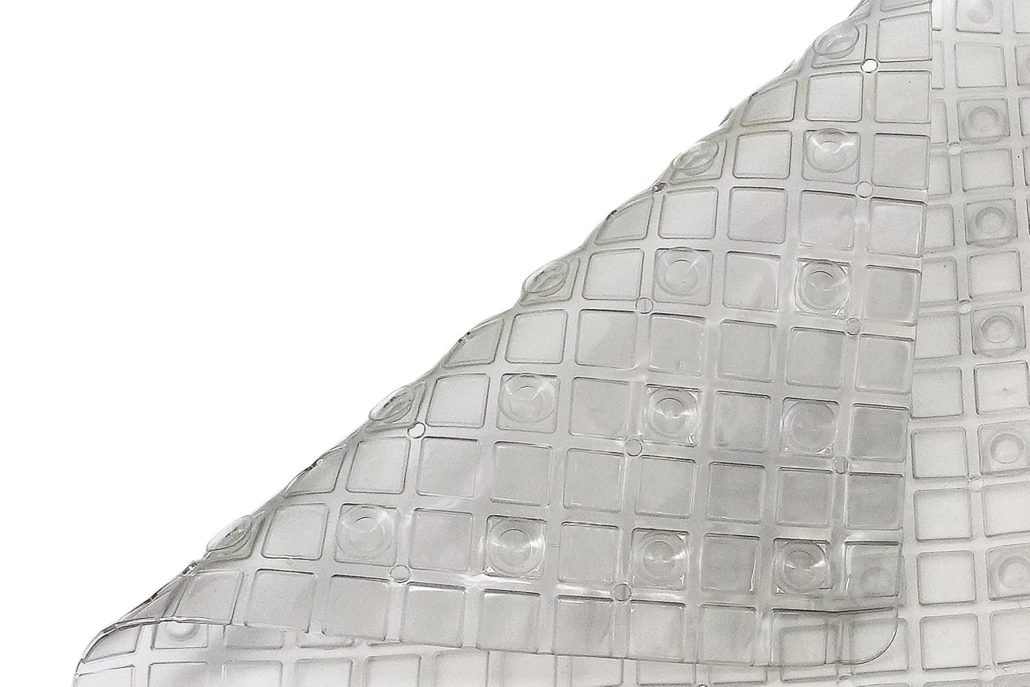 Splash Home Axess Non-Slip Bath Mat with Suction Cups and Drain Holes