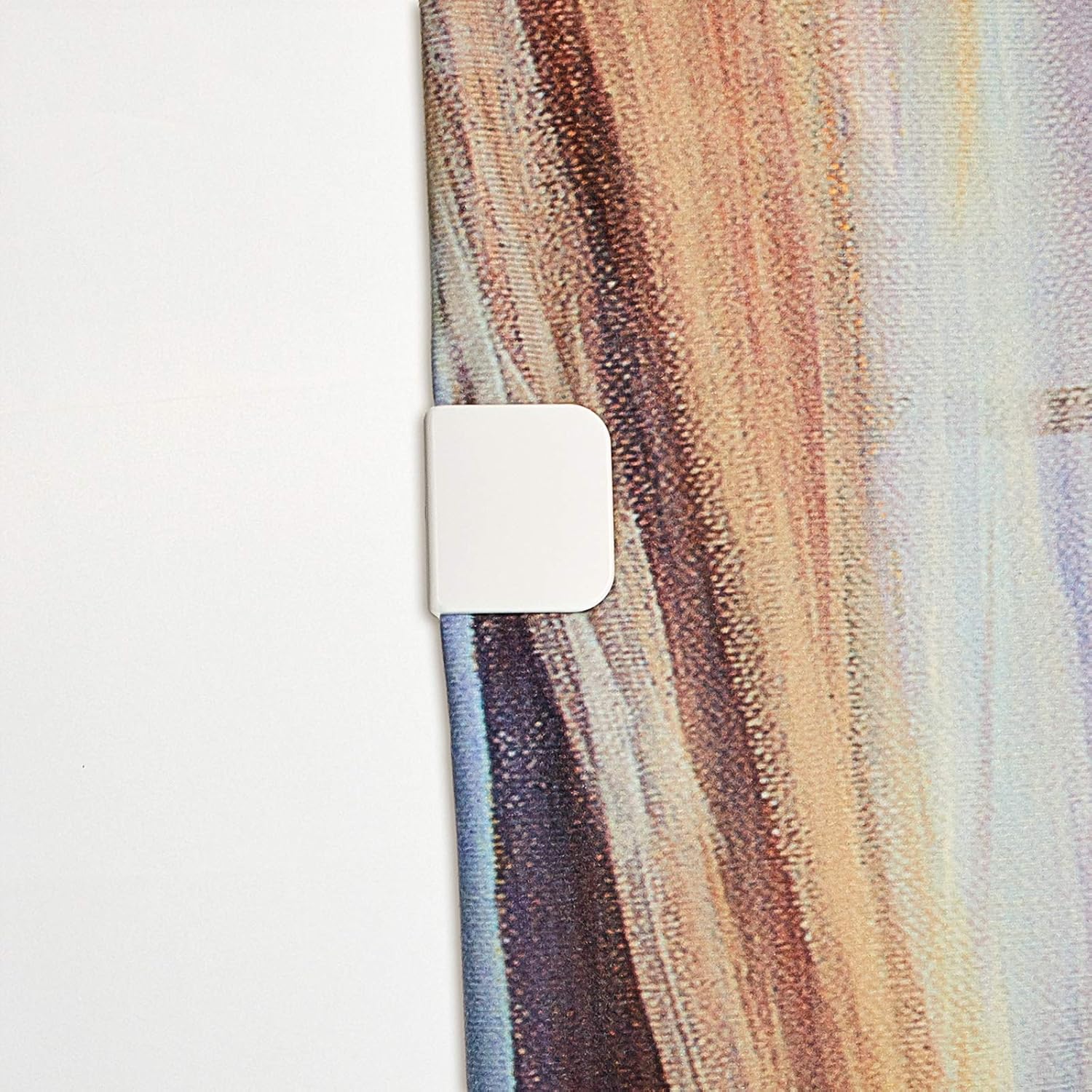 Jetec 2 Piece White Shower Curtain Clips with Adhesive