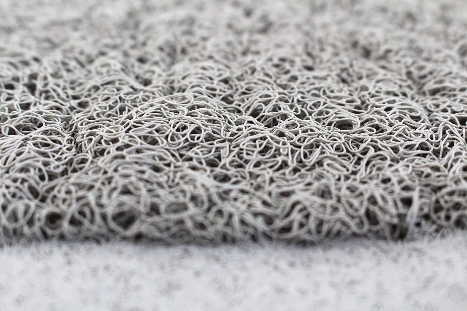 Splash Home Non-Slip Loofa Bathtub Mat 30x17 Inches PVC - Grey