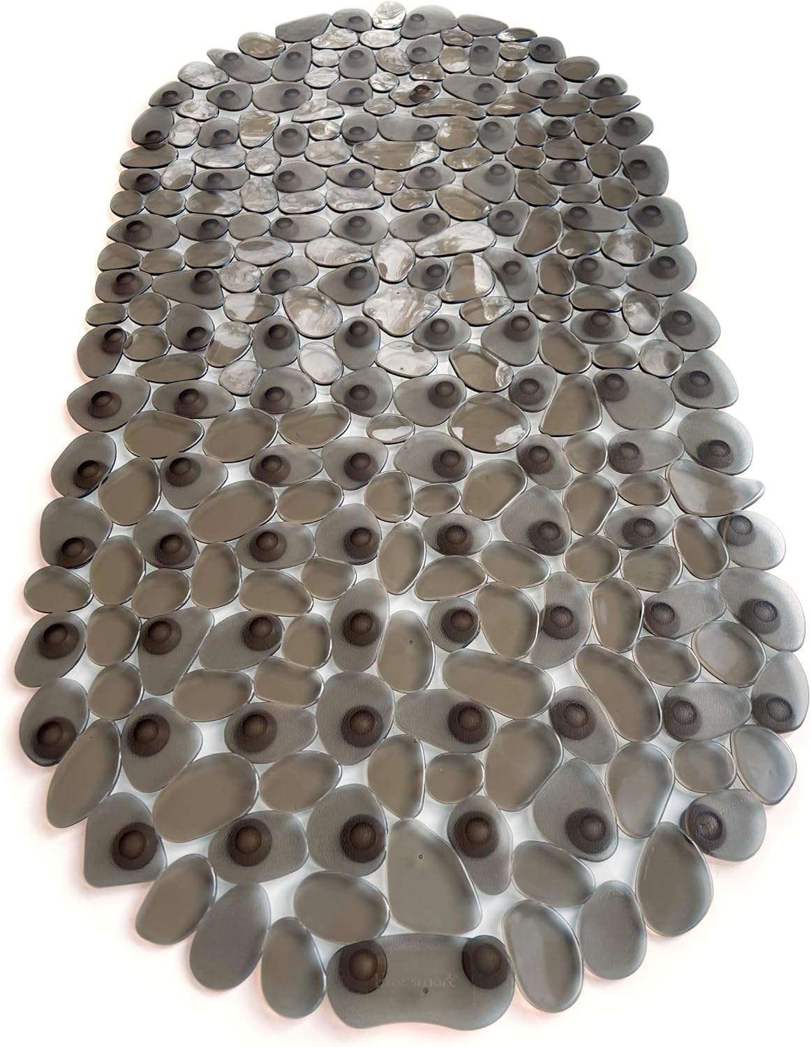 TIKE SMART Pebbles Non-Slip Bathtub Mat 27x14 Oval