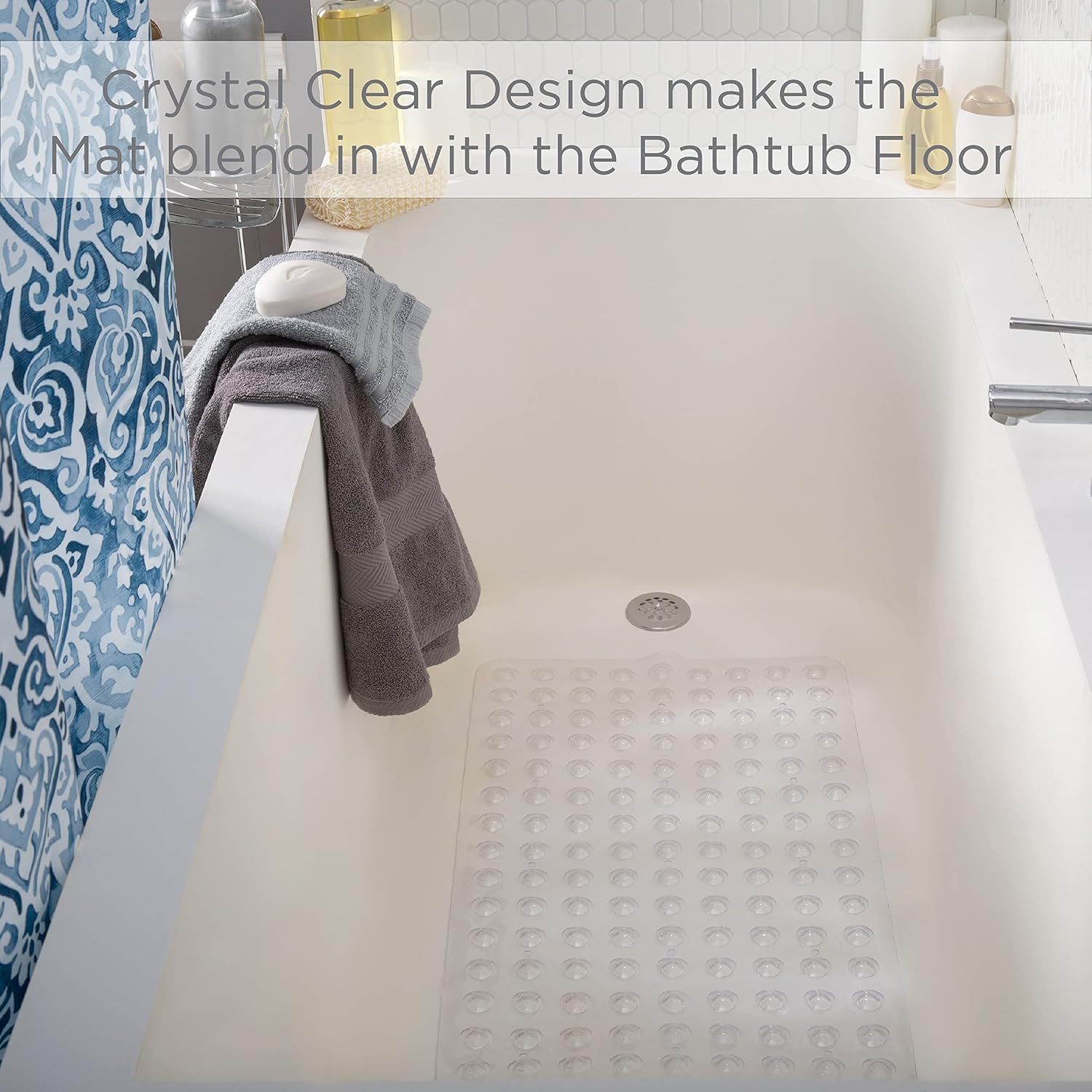 Bath Bliss Non-Slip Bath Mat 155x275 Inch